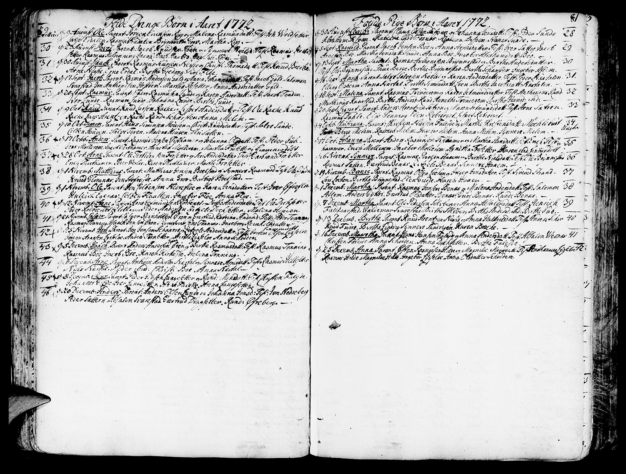 Innvik sokneprestembete, SAB/A-80501: Ministerialbok nr. A 1, 1750-1816, s. 81