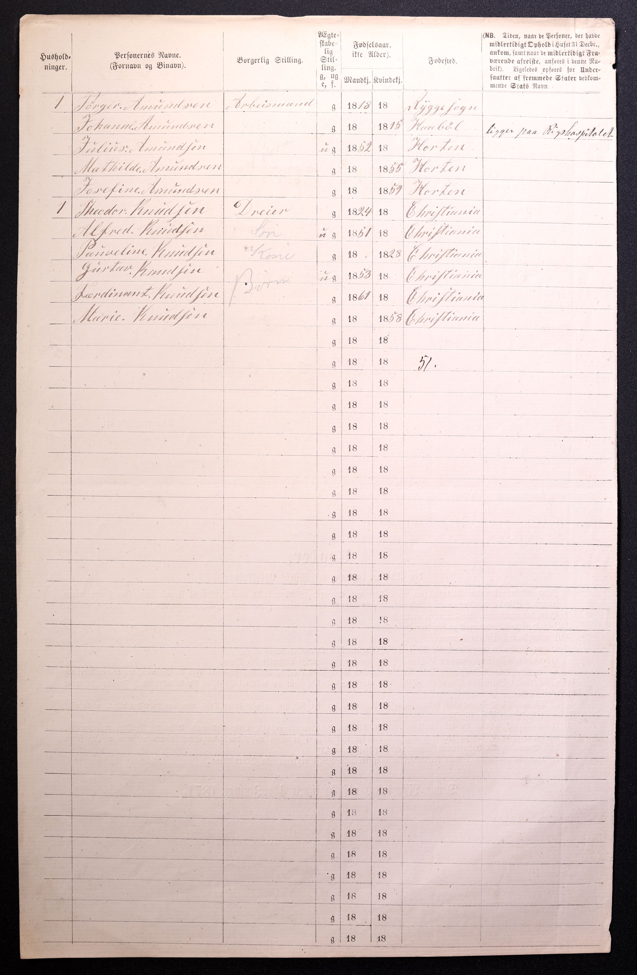 RA, Folketelling 1870 for 0301 Kristiania kjøpstad, 1870, s. 2033