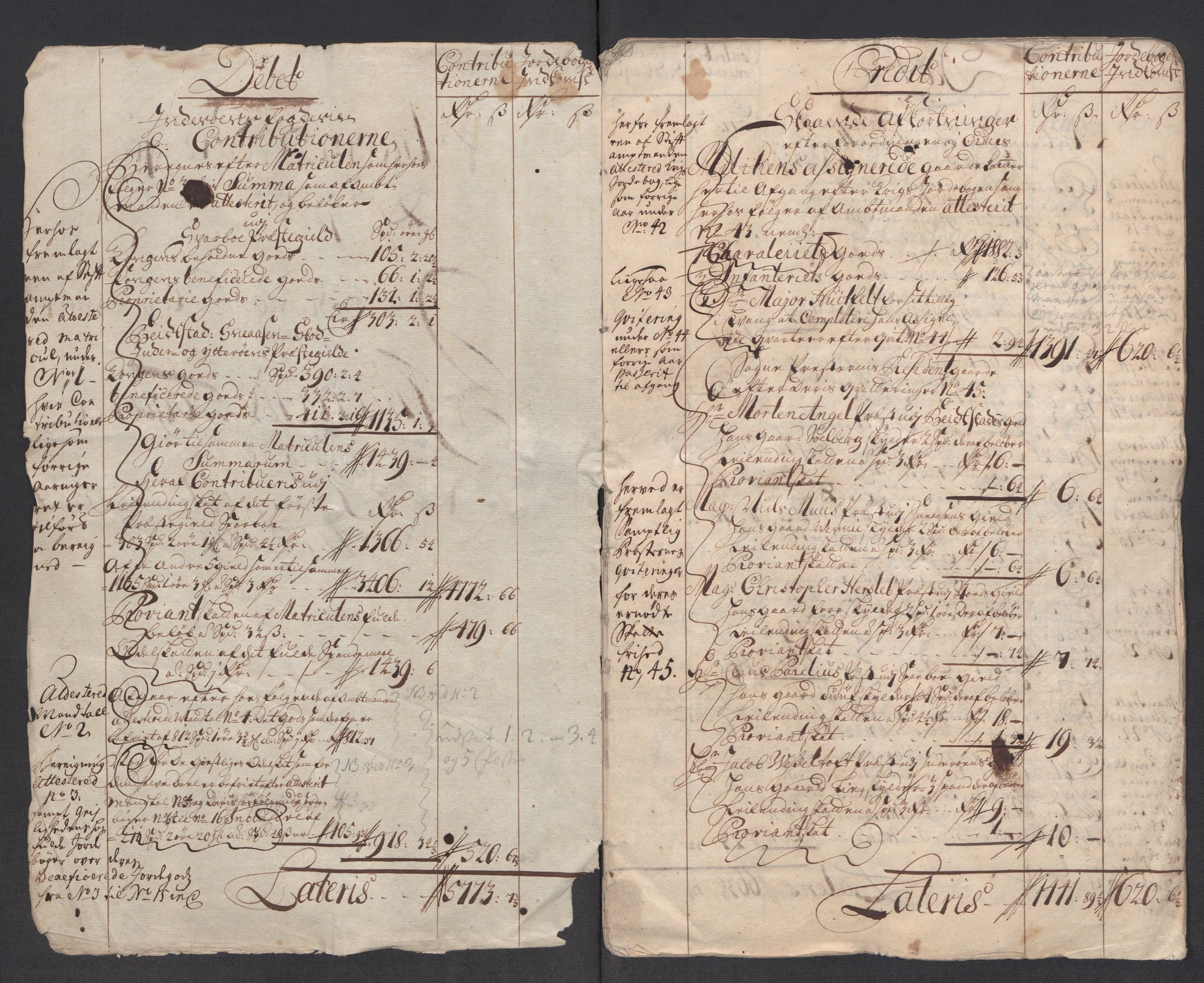 Rentekammeret inntil 1814, Reviderte regnskaper, Fogderegnskap, RA/EA-4092/R63/L4321: Fogderegnskap Inderøy, 1713, s. 4