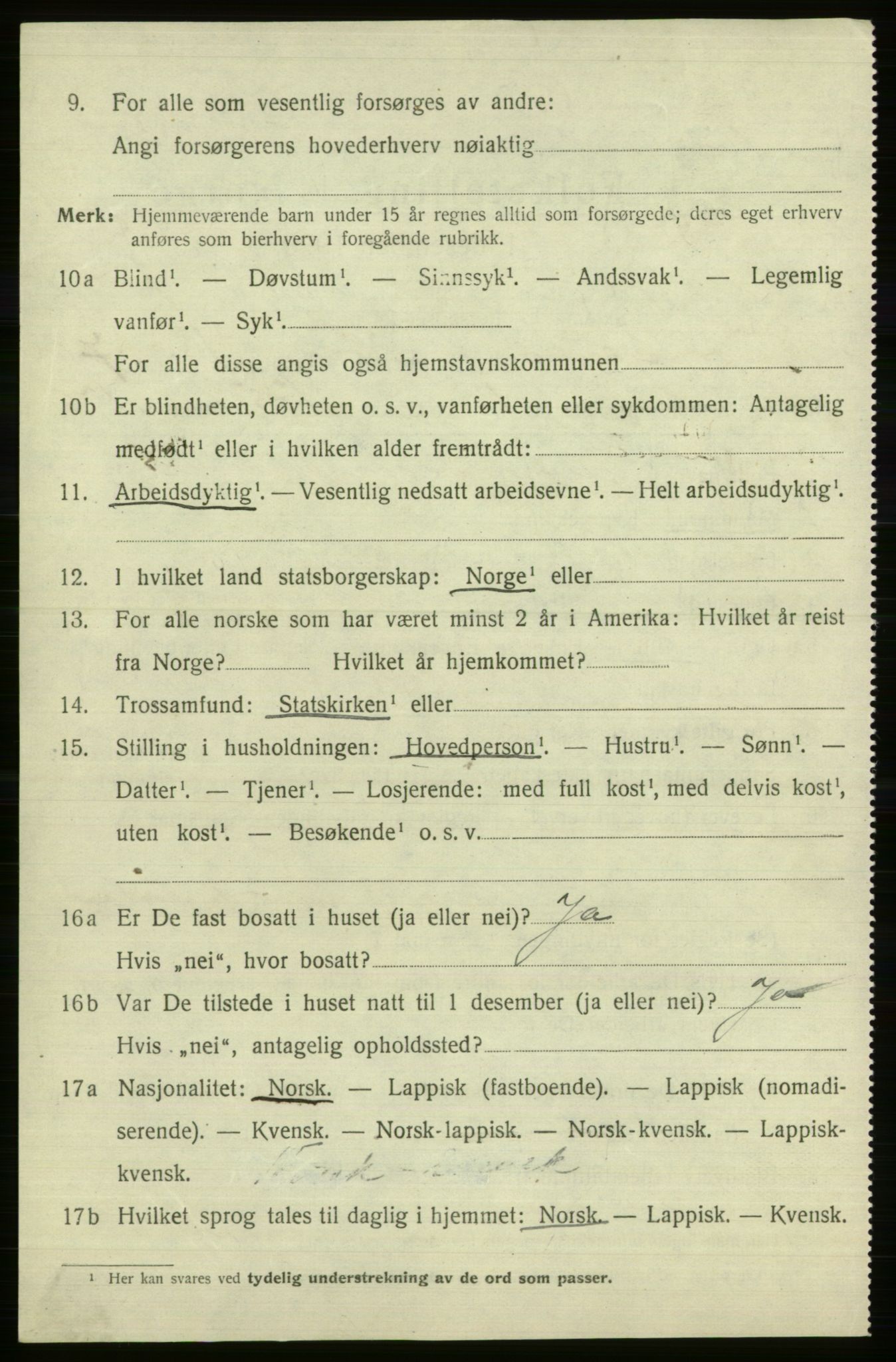 SATØ, Folketelling 1920 for 2016 Sørøysund herred, 1920, s. 2783