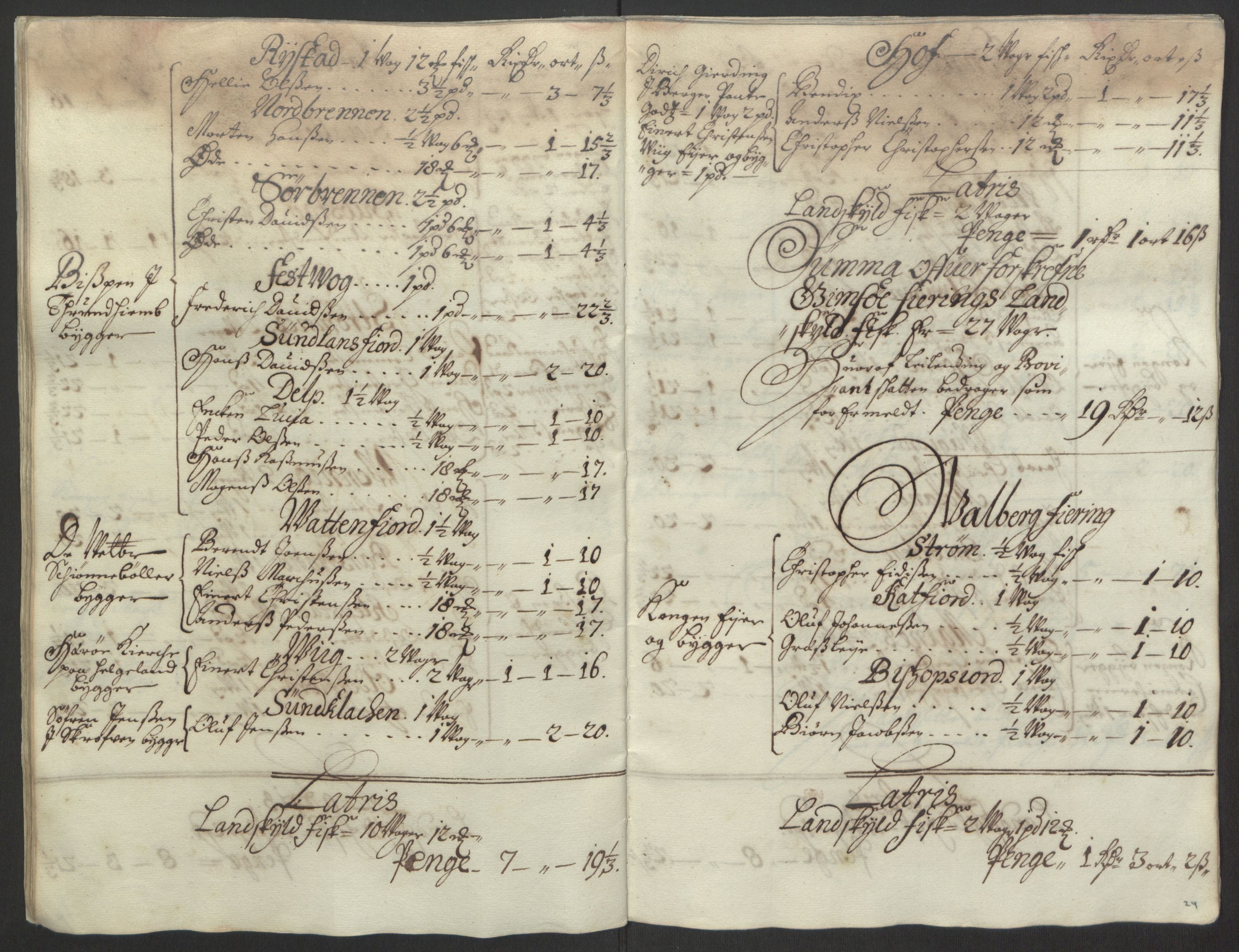 Rentekammeret inntil 1814, Reviderte regnskaper, Fogderegnskap, RA/EA-4092/R67/L4677: Fogderegnskap Vesterålen, Andenes og Lofoten, 1694-1695, s. 38
