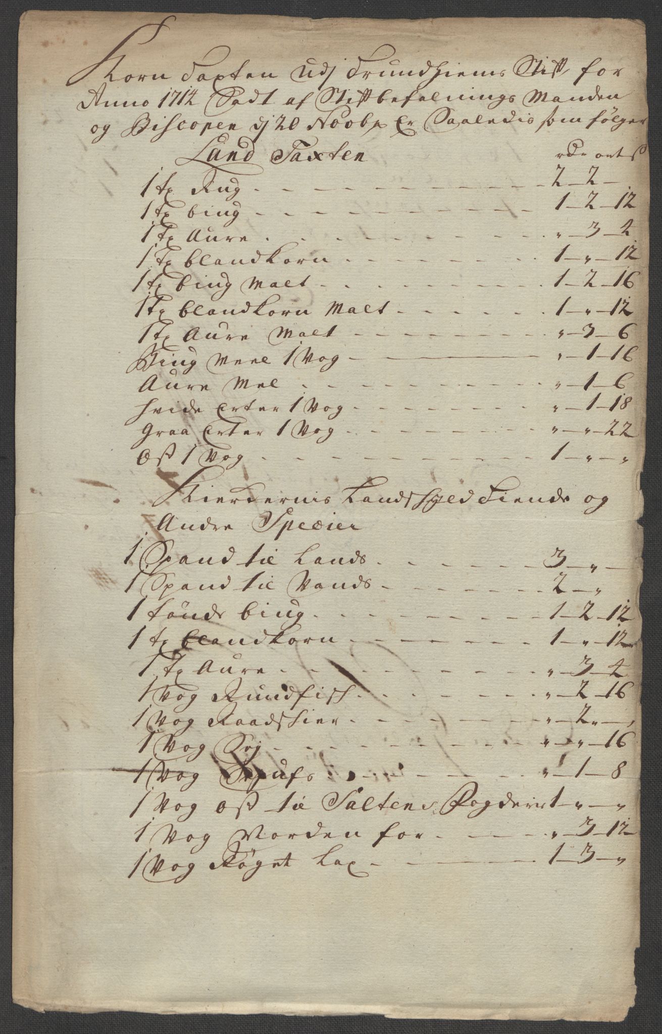 Rentekammeret inntil 1814, Reviderte regnskaper, Fogderegnskap, RA/EA-4092/R60/L3965: Fogderegnskap Orkdal og Gauldal, 1714, s. 194