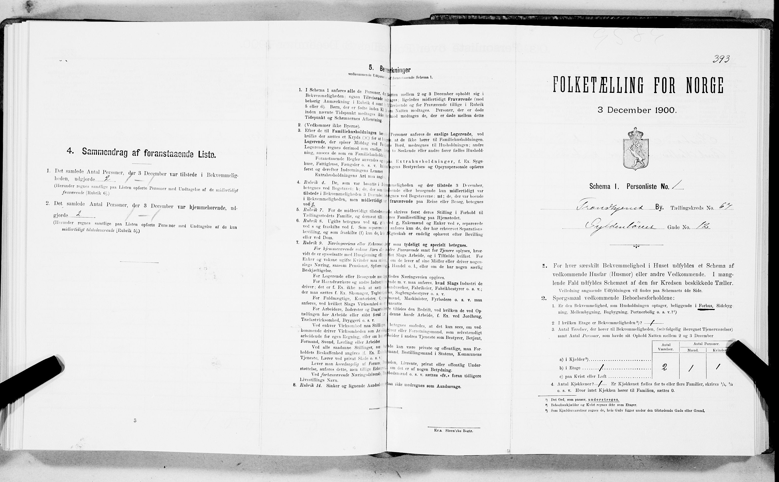 SAT, Folketelling 1900 for 1601 Trondheim kjøpstad, 1900, s. 12167