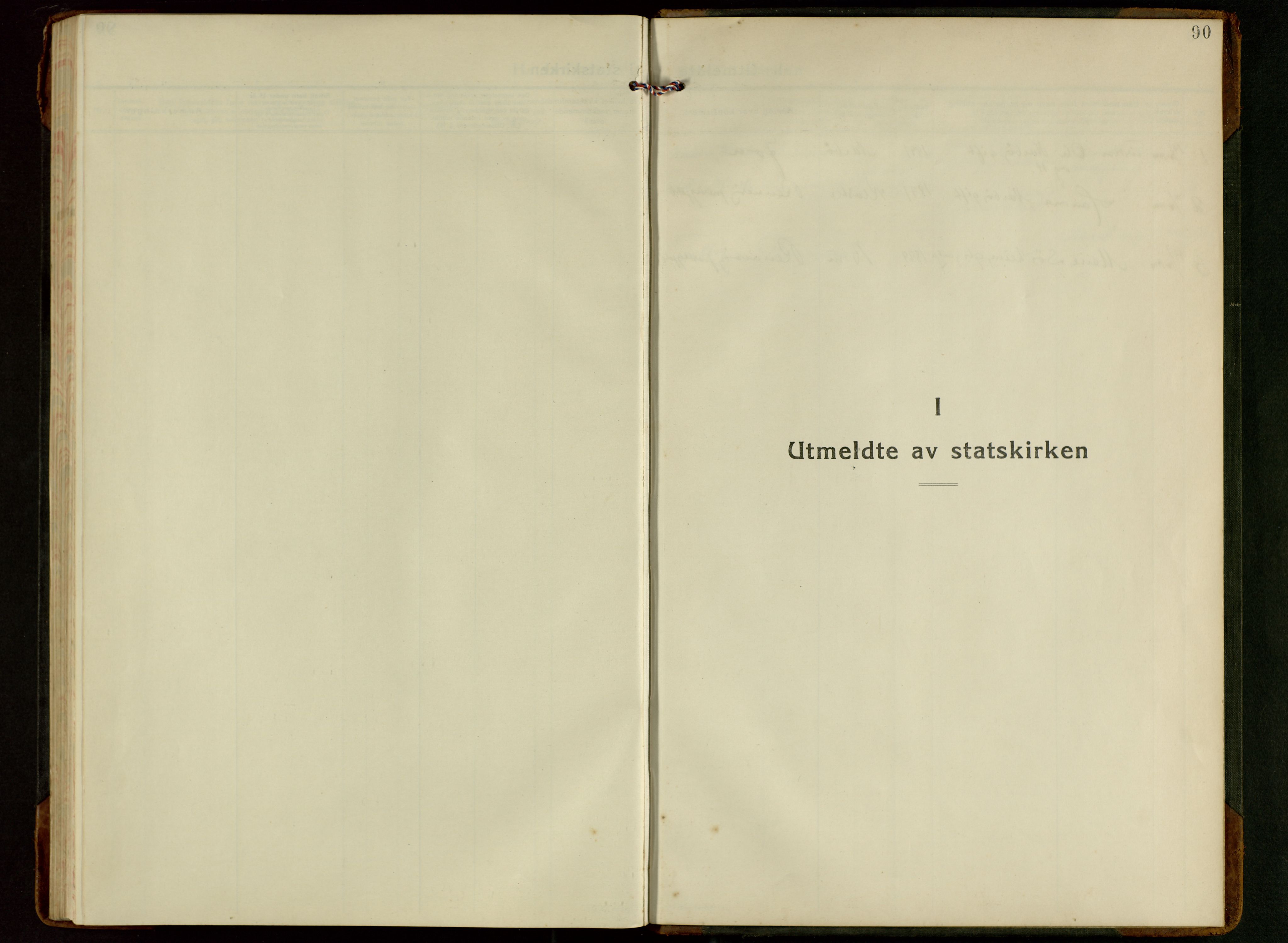 Rennesøy sokneprestkontor, SAST/A -101827/H/Ha/Hab/L0017: Klokkerbok nr. B 16, 1929-1949, s. 90