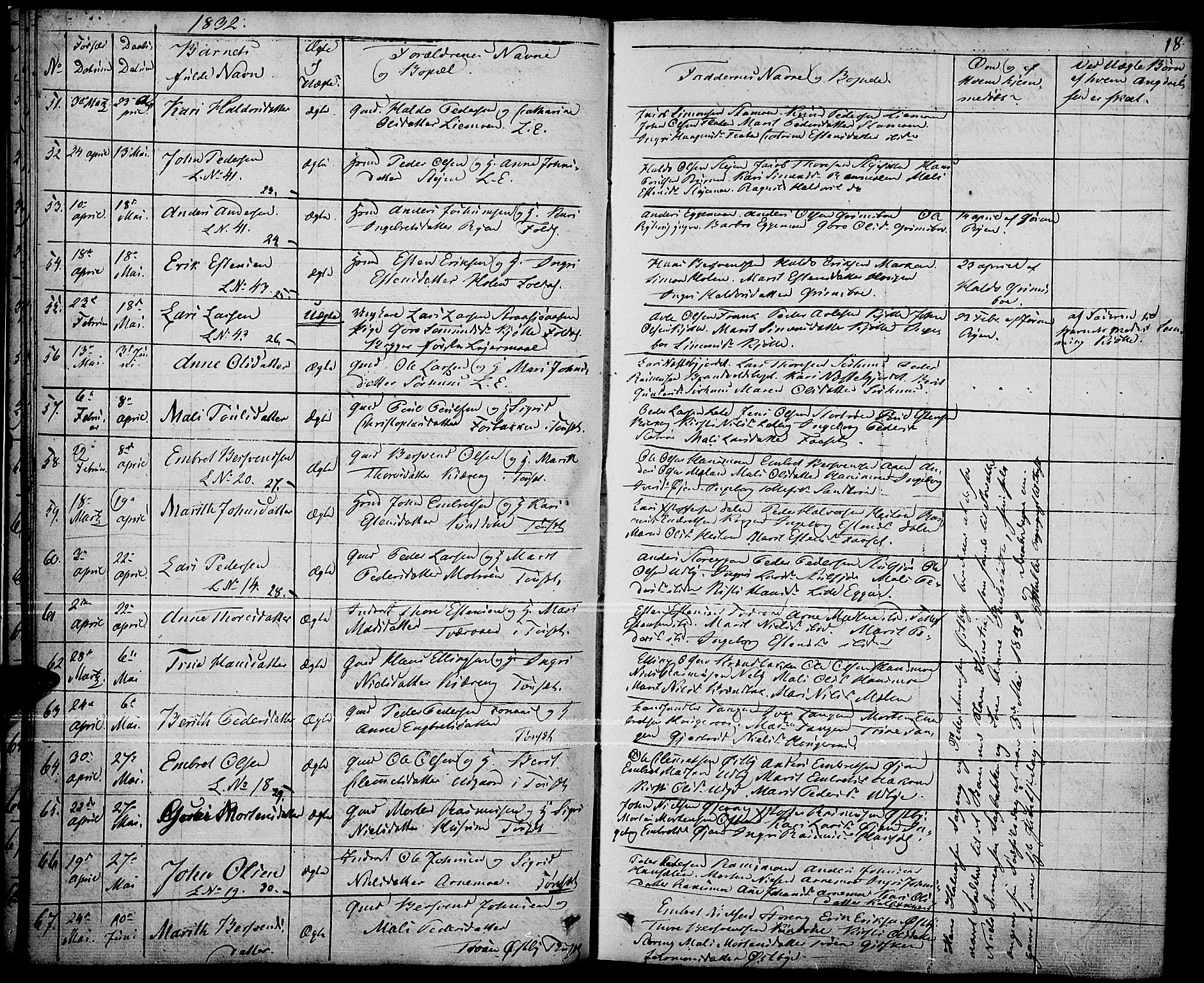 Tynset prestekontor, AV/SAH-PREST-058/H/Ha/Haa/L0019: Ministerialbok nr. 19, 1829-1847, s. 18