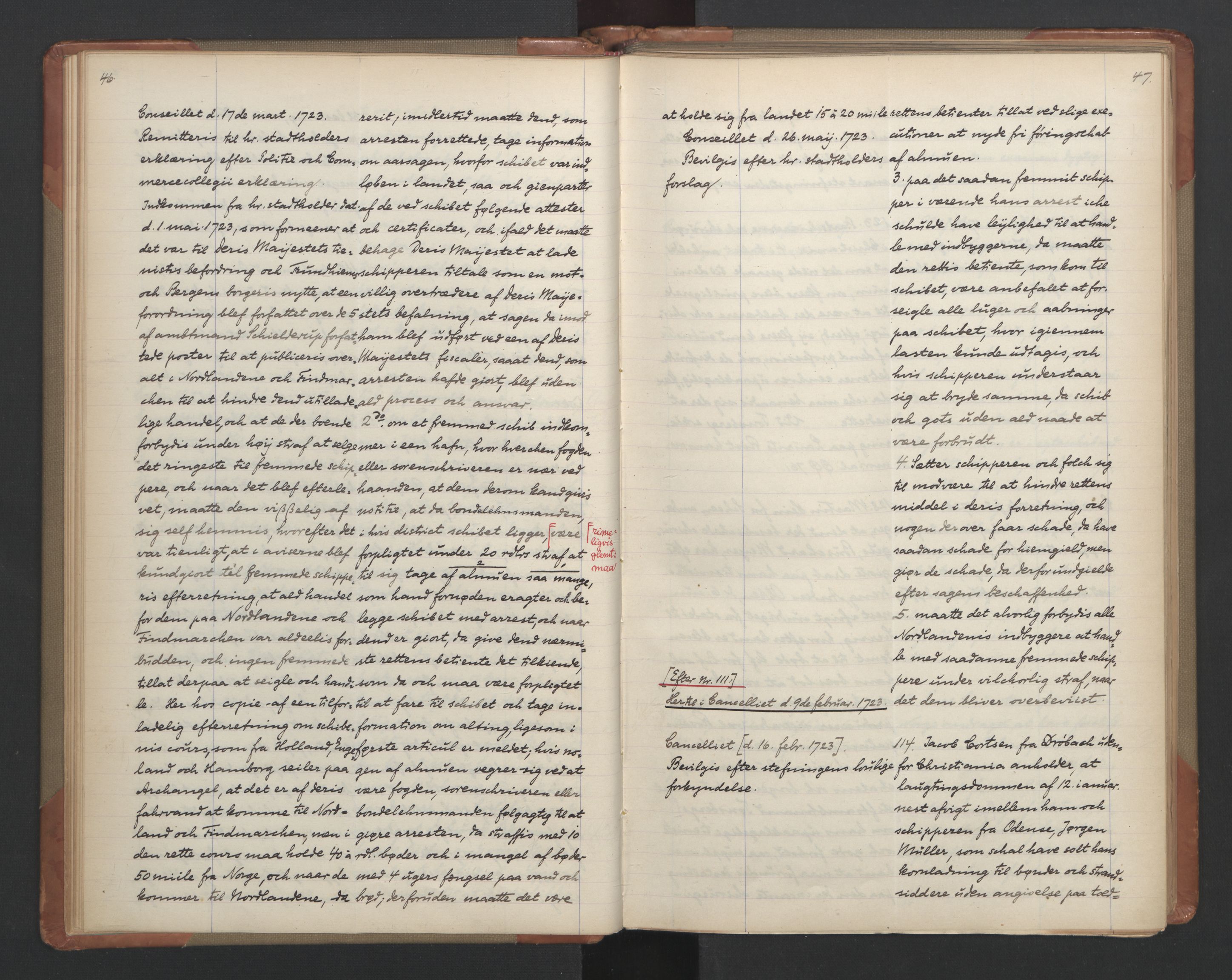 Avskriftsamlingen, AV/RA-EA-4022/F/Fa/L0086: Supplikker, 1723, s. 28