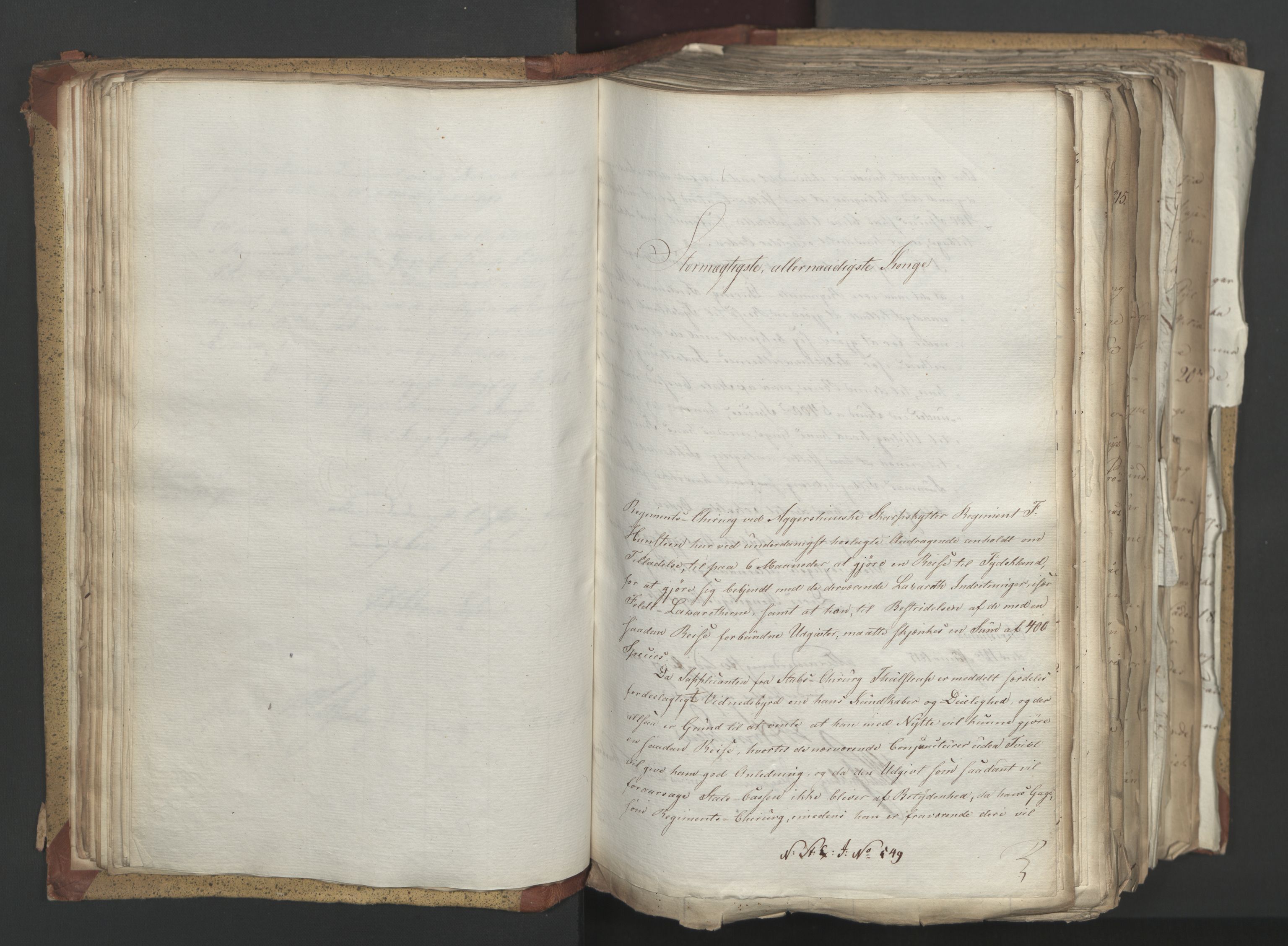 Statsrådsavdelingen i Stockholm, AV/RA-S-1003/D/Da/L0003: Regjeringsinnstillinger nr. 519-787, 1815, s. 75