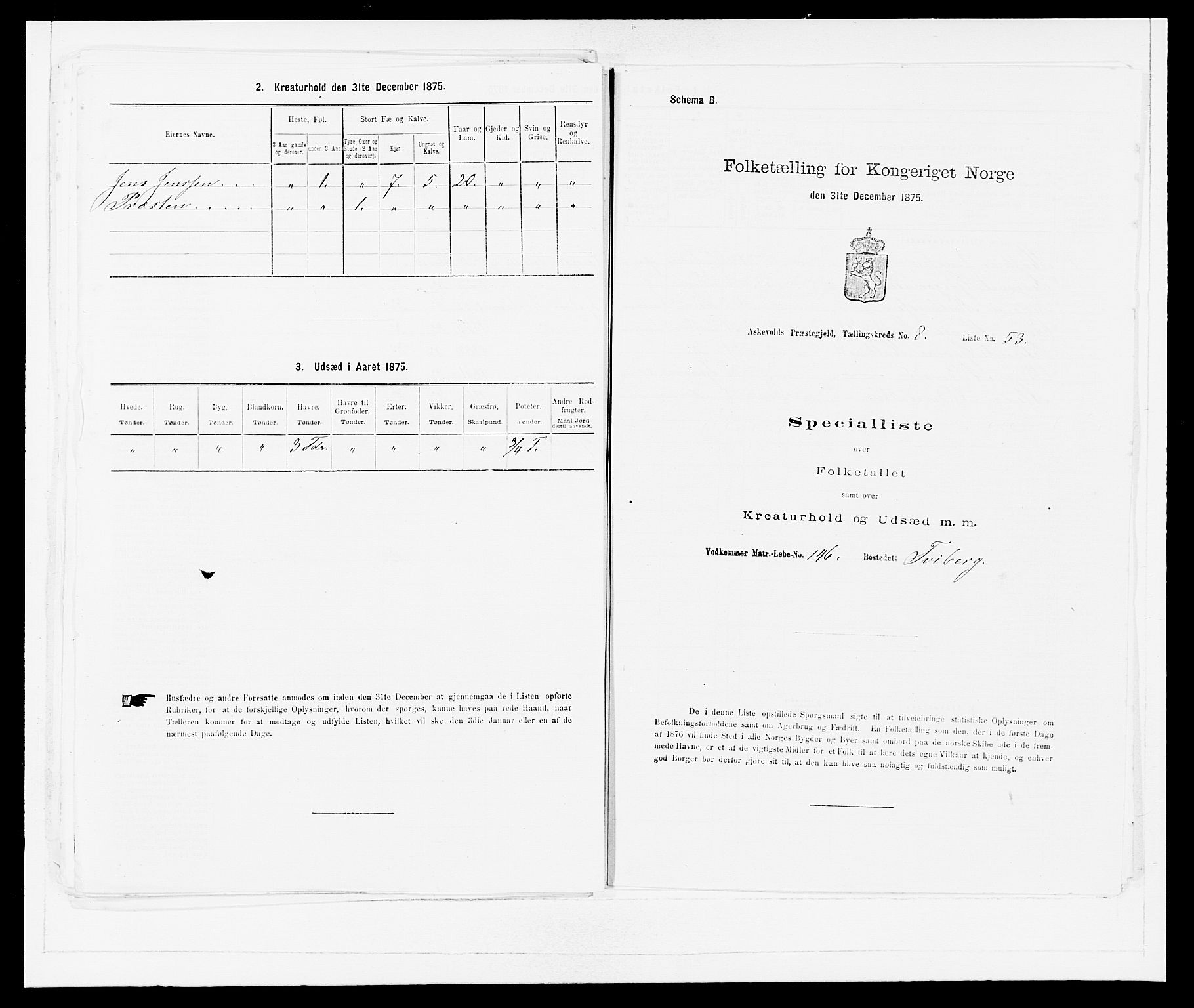 SAB, Folketelling 1875 for 1428P Askvoll prestegjeld, 1875, s. 801