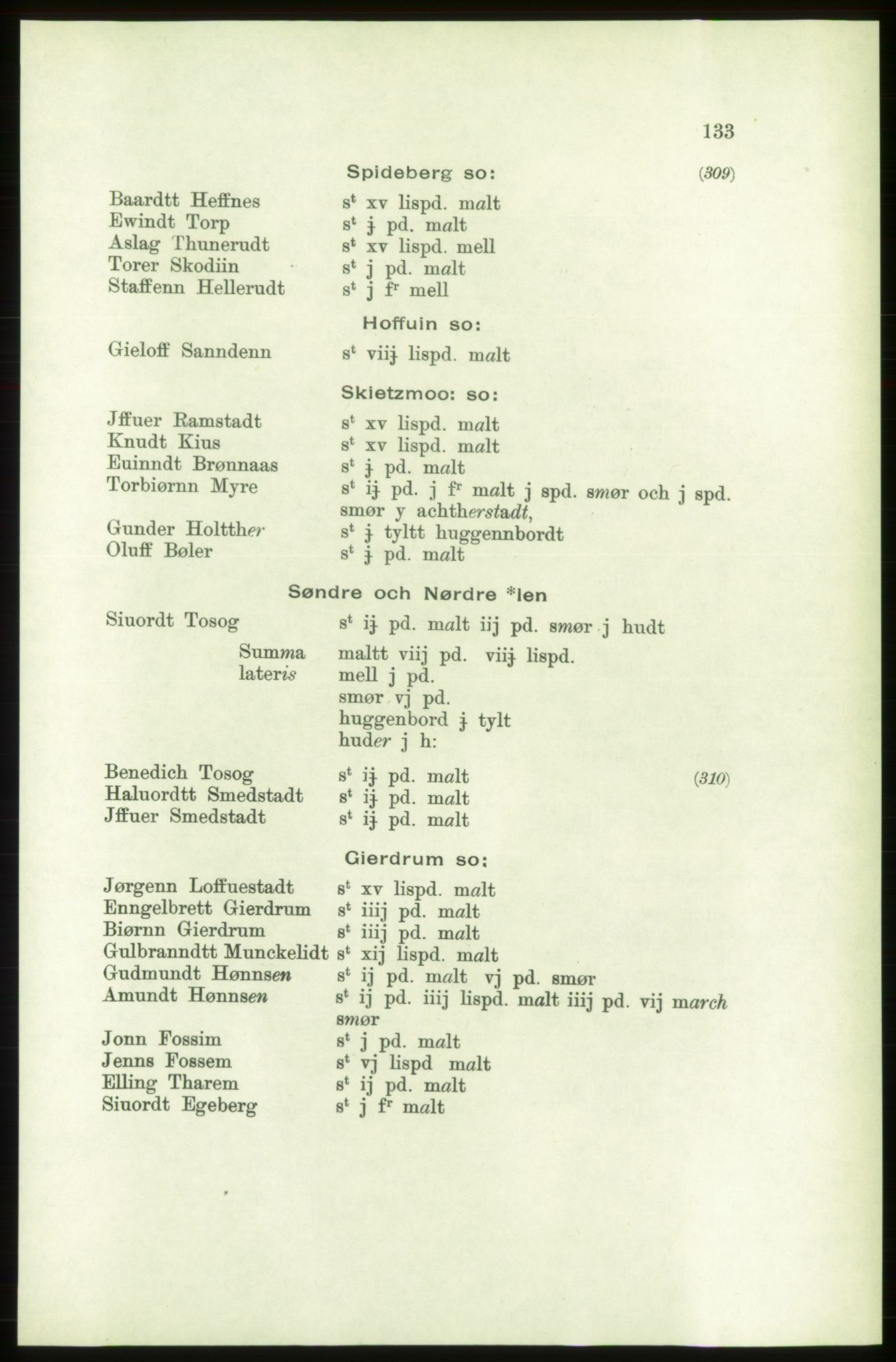 Publikasjoner utgitt av Arkivverket, PUBL/PUBL-001/C/0001: Bind 1: Rekneskap for Akershus len 1557-1558, 1557-1558, s. 133