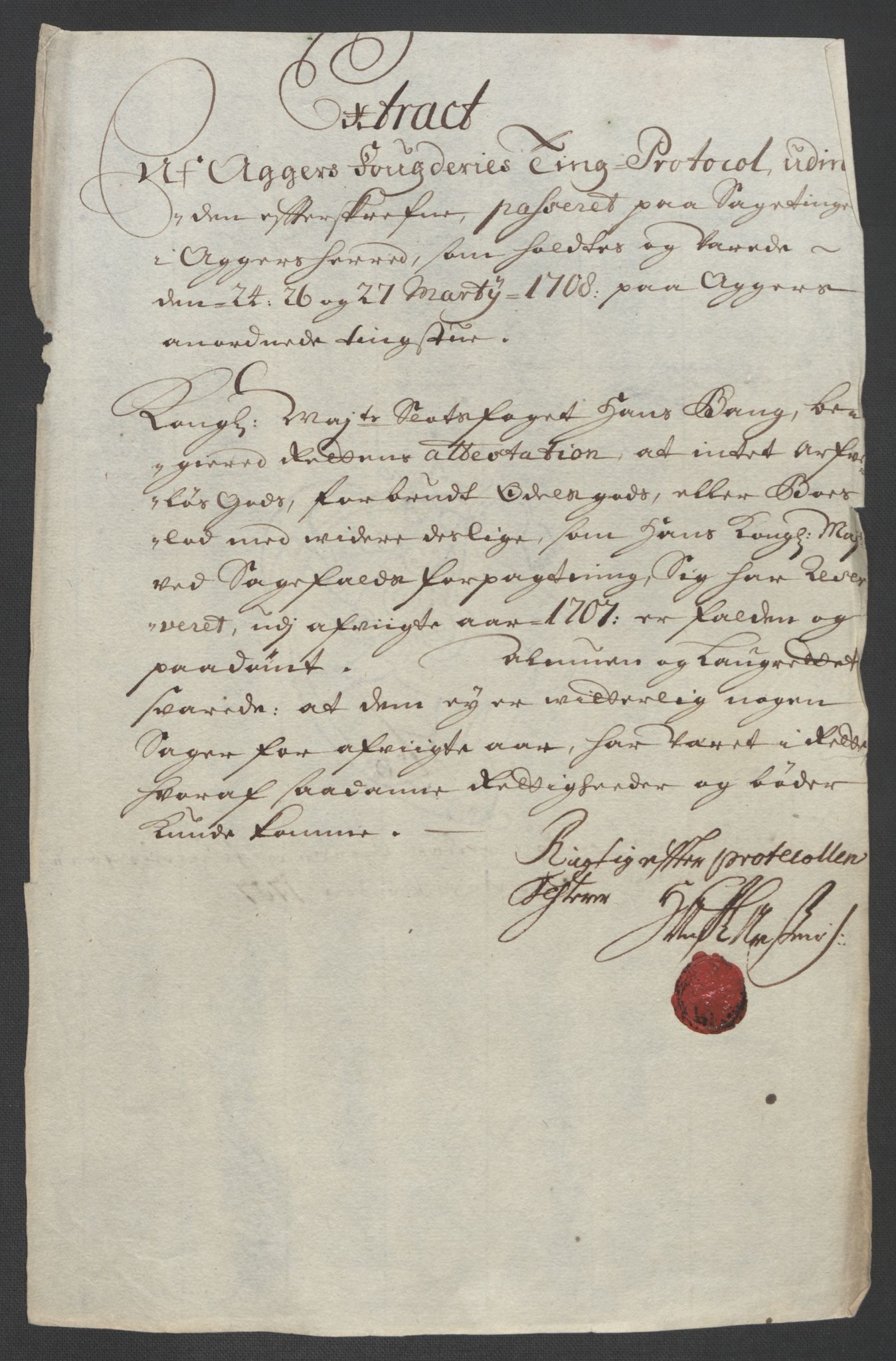 Rentekammeret inntil 1814, Reviderte regnskaper, Fogderegnskap, AV/RA-EA-4092/R10/L0447: Fogderegnskap Aker og Follo, 1707-1709, s. 92