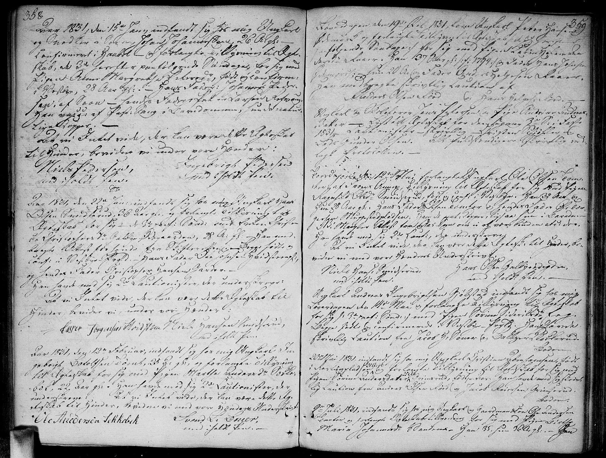 Vestby prestekontor Kirkebøker, AV/SAO-A-10893/F/Fa/L0004: Ministerialbok nr. I 4, 1797-1813, s. 358-359