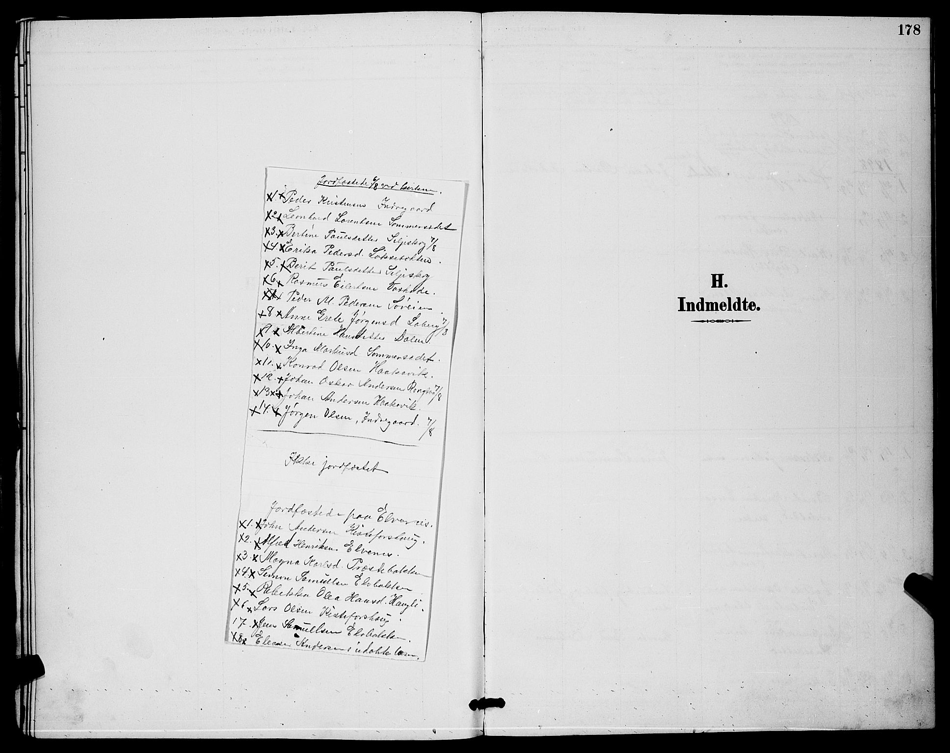 Ibestad sokneprestembete, SATØ/S-0077/H/Ha/Hab/L0015klokker: Klokkerbok nr. 15, 1888-1899, s. 178