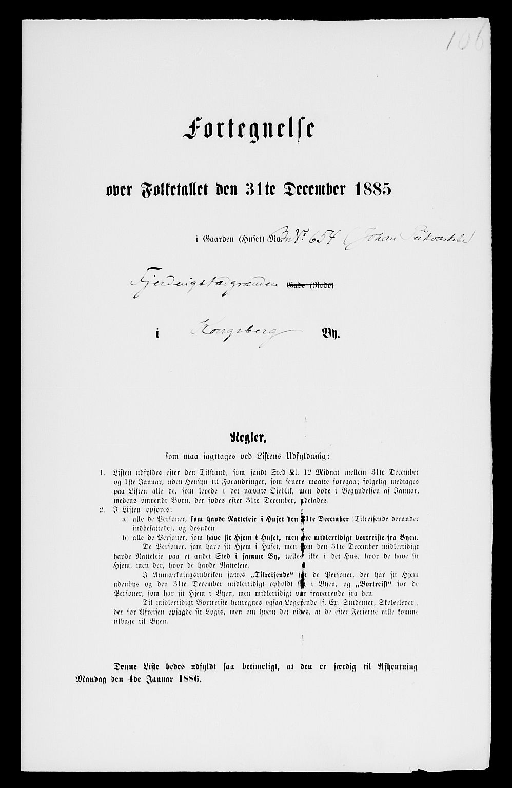 SAKO, Folketelling 1885 for 0604 Kongsberg kjøpstad, 1885, s. 894