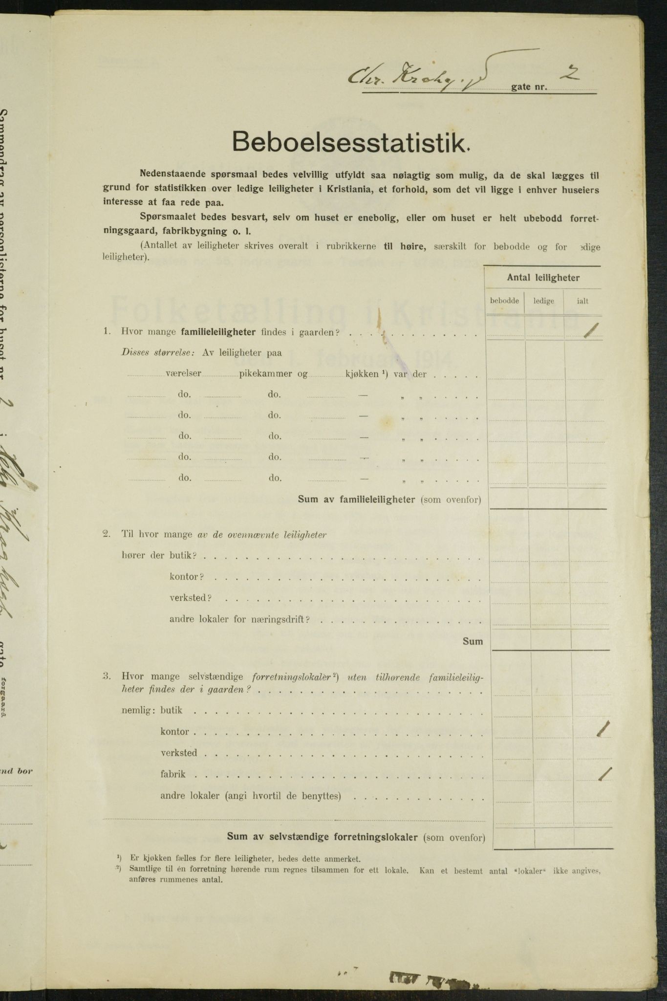 OBA, Kommunal folketelling 1.2.1914 for Kristiania, 1914, s. 11920