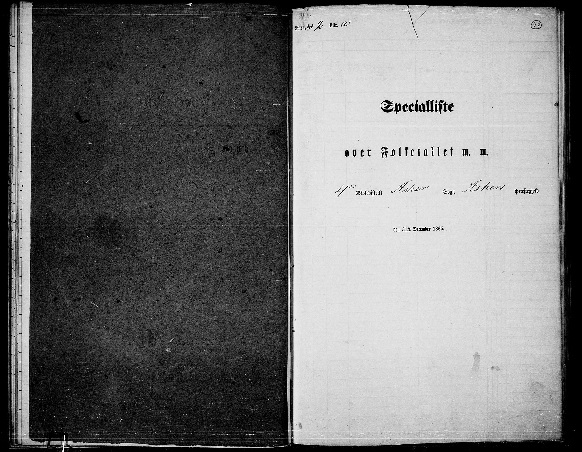 RA, Folketelling 1865 for 0220P Asker prestegjeld, 1865, s. 47