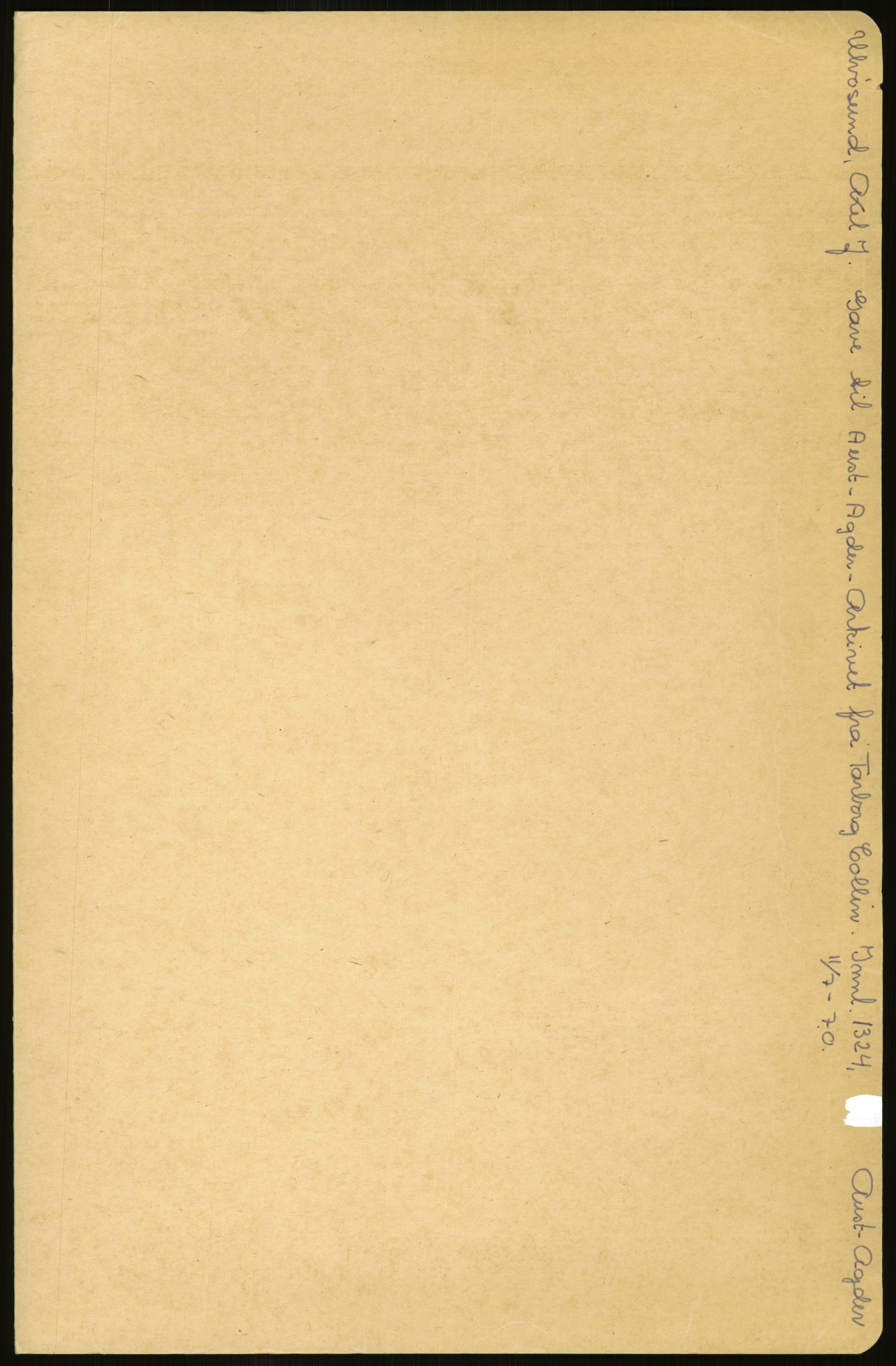 Samlinger til kildeutgivelse, Amerikabrevene, AV/RA-EA-4057/F/L0026: Innlån fra Aust-Agder: Aust-Agder-Arkivet - Erickson, 1838-1914, s. 589