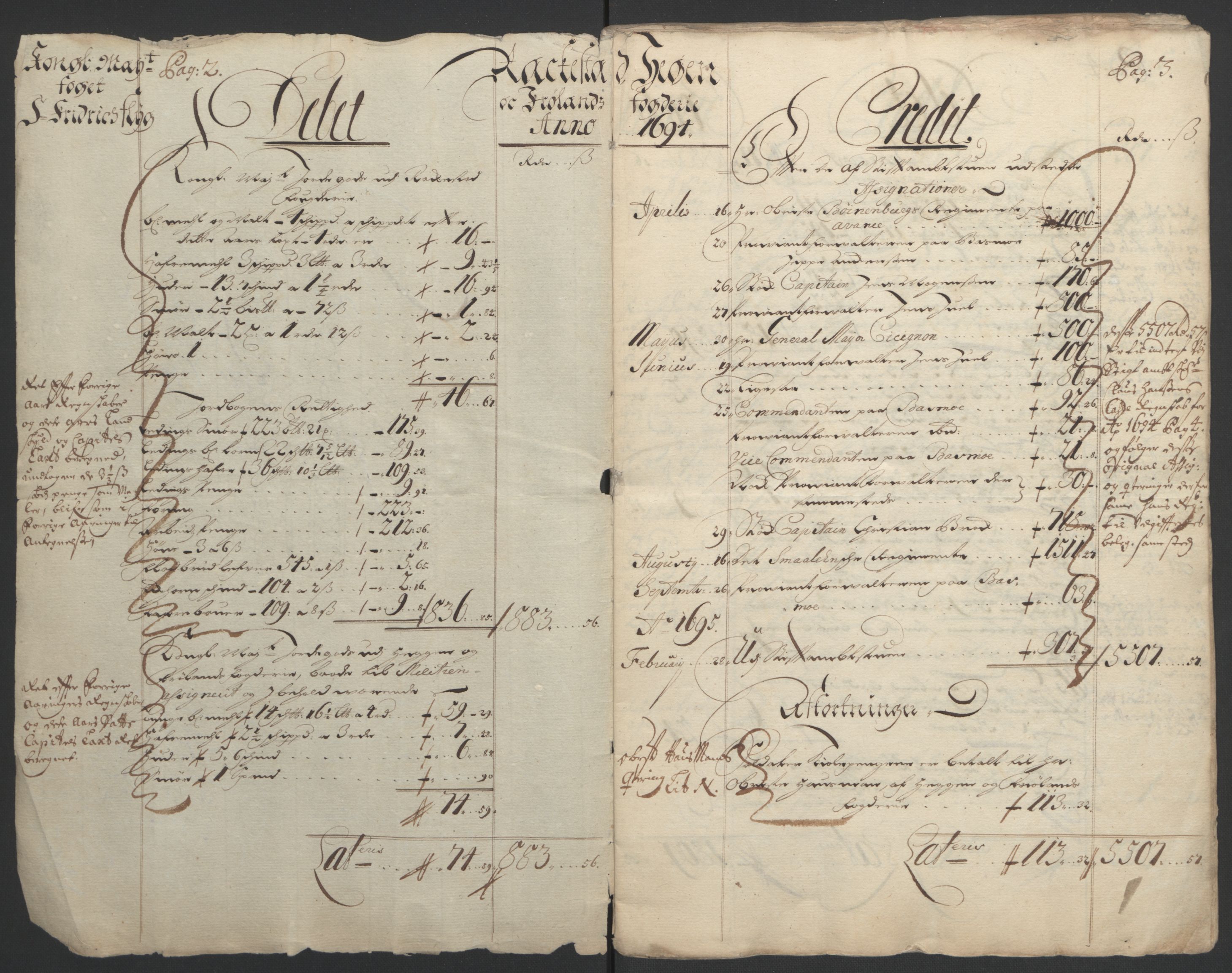 Rentekammeret inntil 1814, Reviderte regnskaper, Fogderegnskap, RA/EA-4092/R07/L0284: Fogderegnskap Rakkestad, Heggen og Frøland, 1694, s. 6