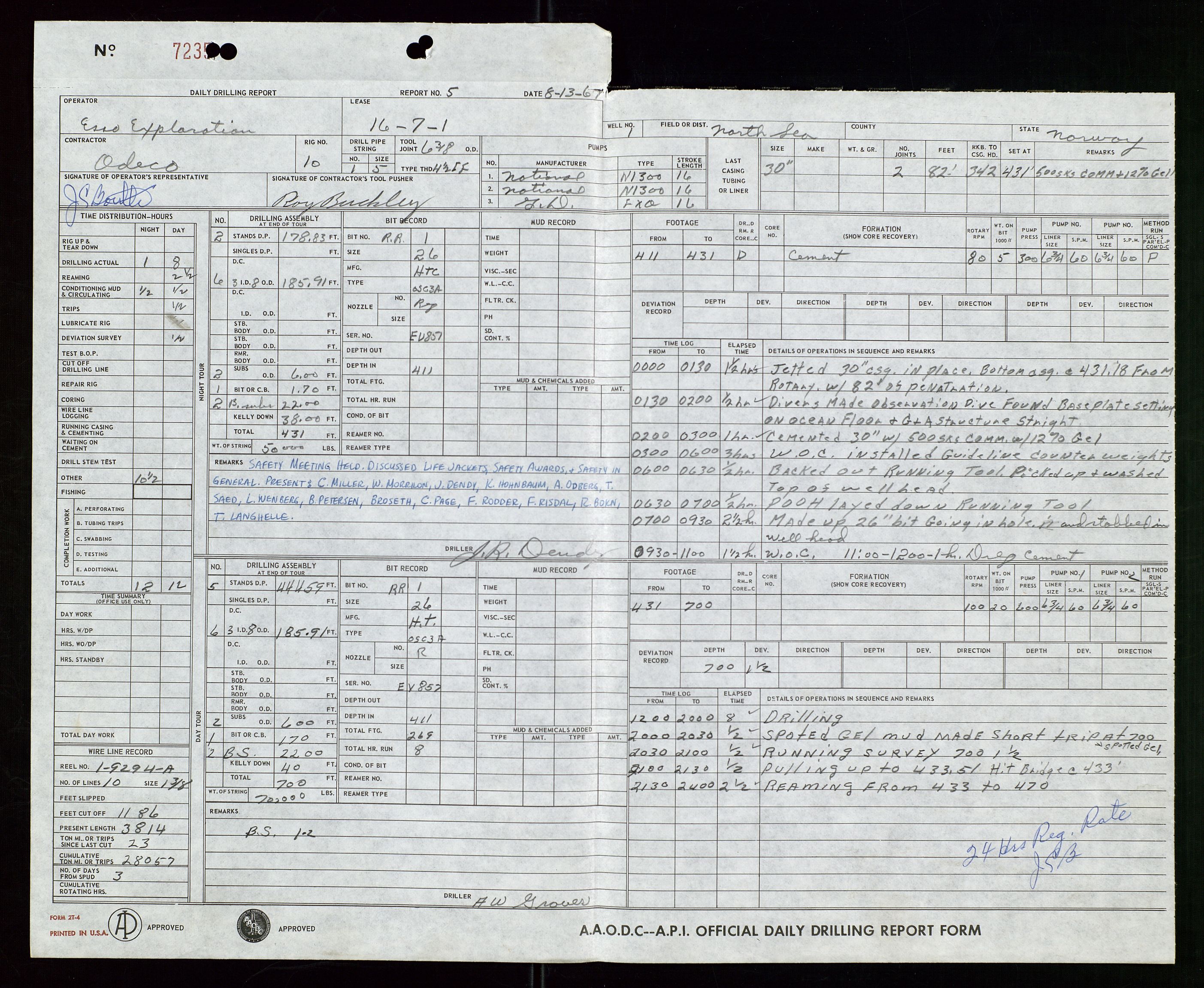 Pa 1512 - Esso Exploration and Production Norway Inc., AV/SAST-A-101917/E/Ea/L0015: Well 16/7-1, 1967-1972, s. 145