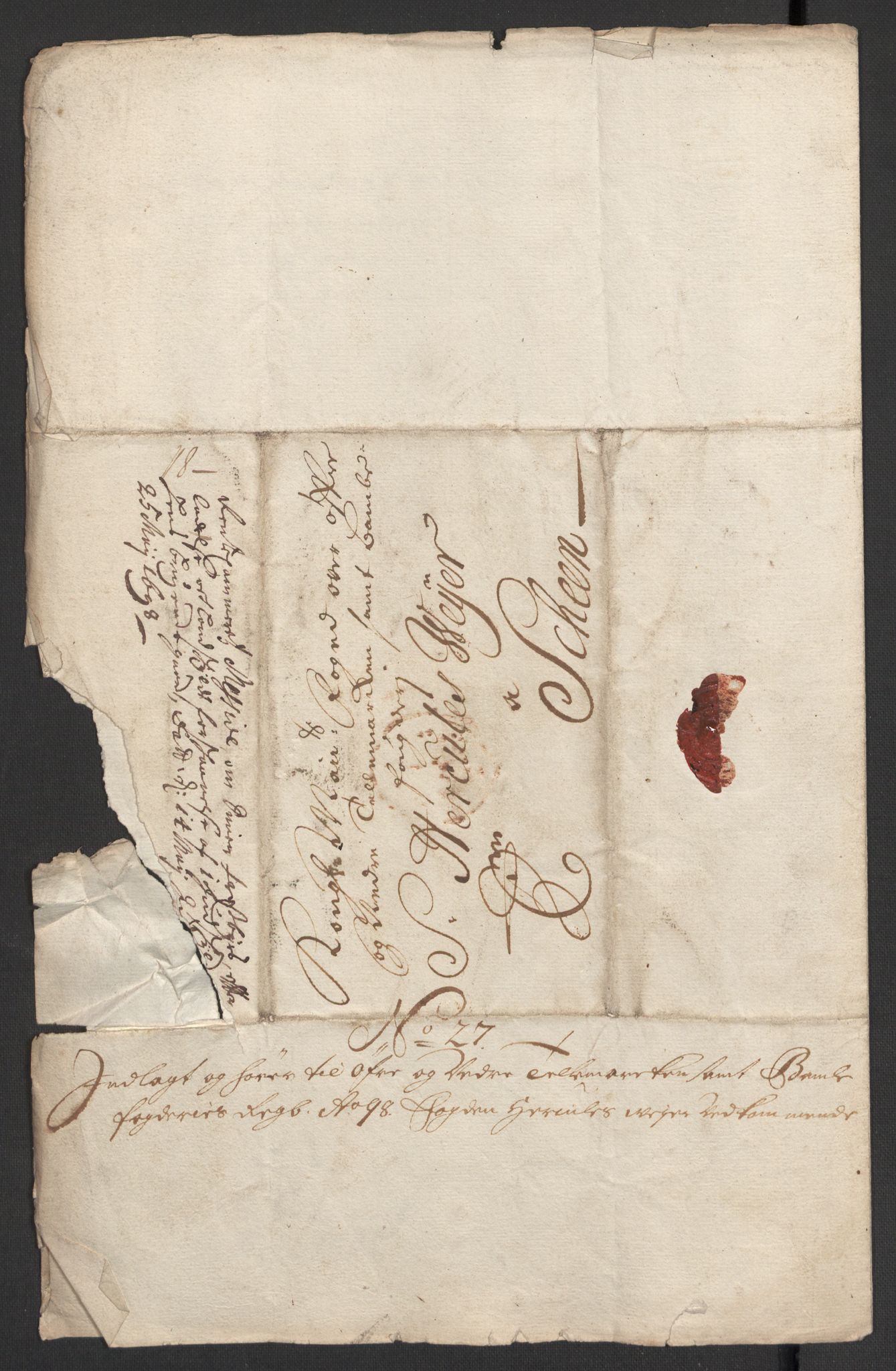 Rentekammeret inntil 1814, Reviderte regnskaper, Fogderegnskap, AV/RA-EA-4092/R36/L2099: Fogderegnskap Øvre og Nedre Telemark og Bamble, 1698, s. 280