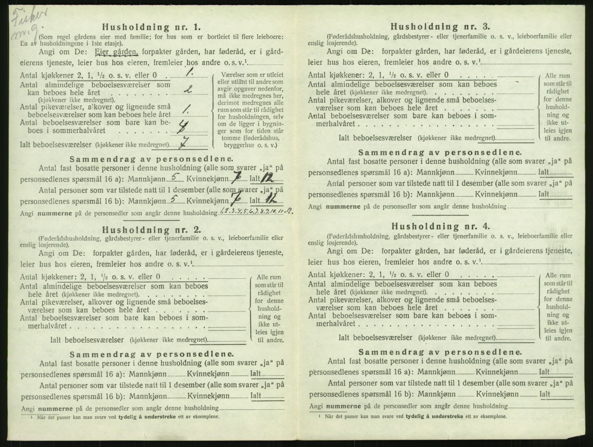 SAT, Folketelling 1920 for 1549 Bud herred, 1920, s. 119