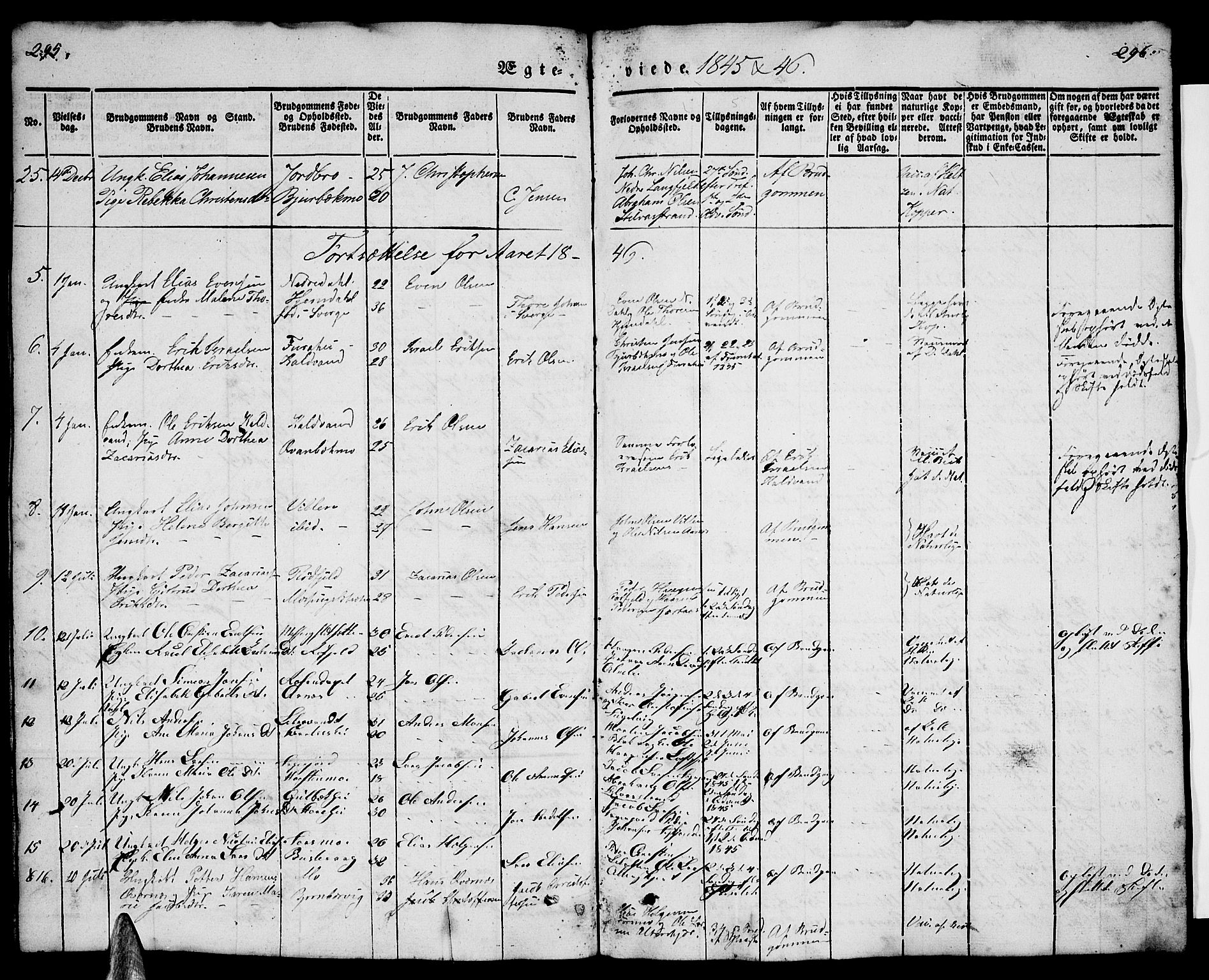 Ministerialprotokoller, klokkerbøker og fødselsregistre - Nordland, AV/SAT-A-1459/827/L0413: Klokkerbok nr. 827C02, 1842-1852, s. 295-296