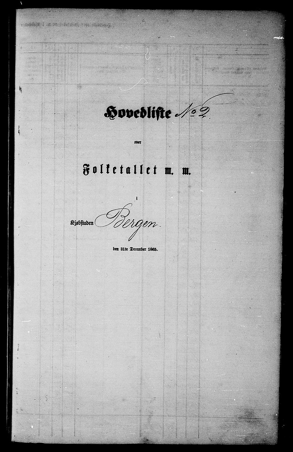 RA, Folketelling 1865 for 1301 Bergen kjøpstad, 1865, s. 22