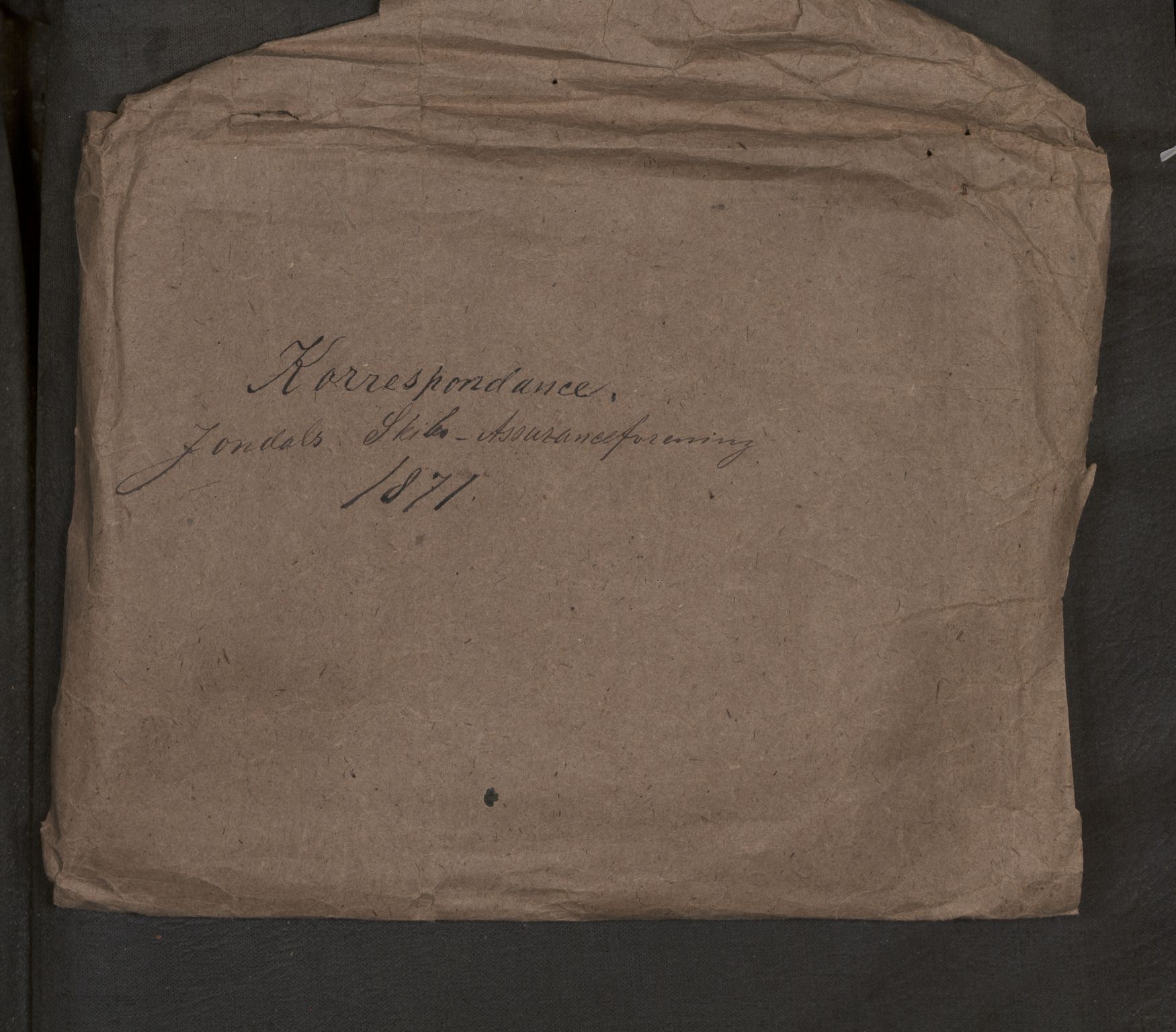 Jondal Skipsassuranseforening, SAB/SAB/PA-0276/E/L0063: Korrespondanse , 1871