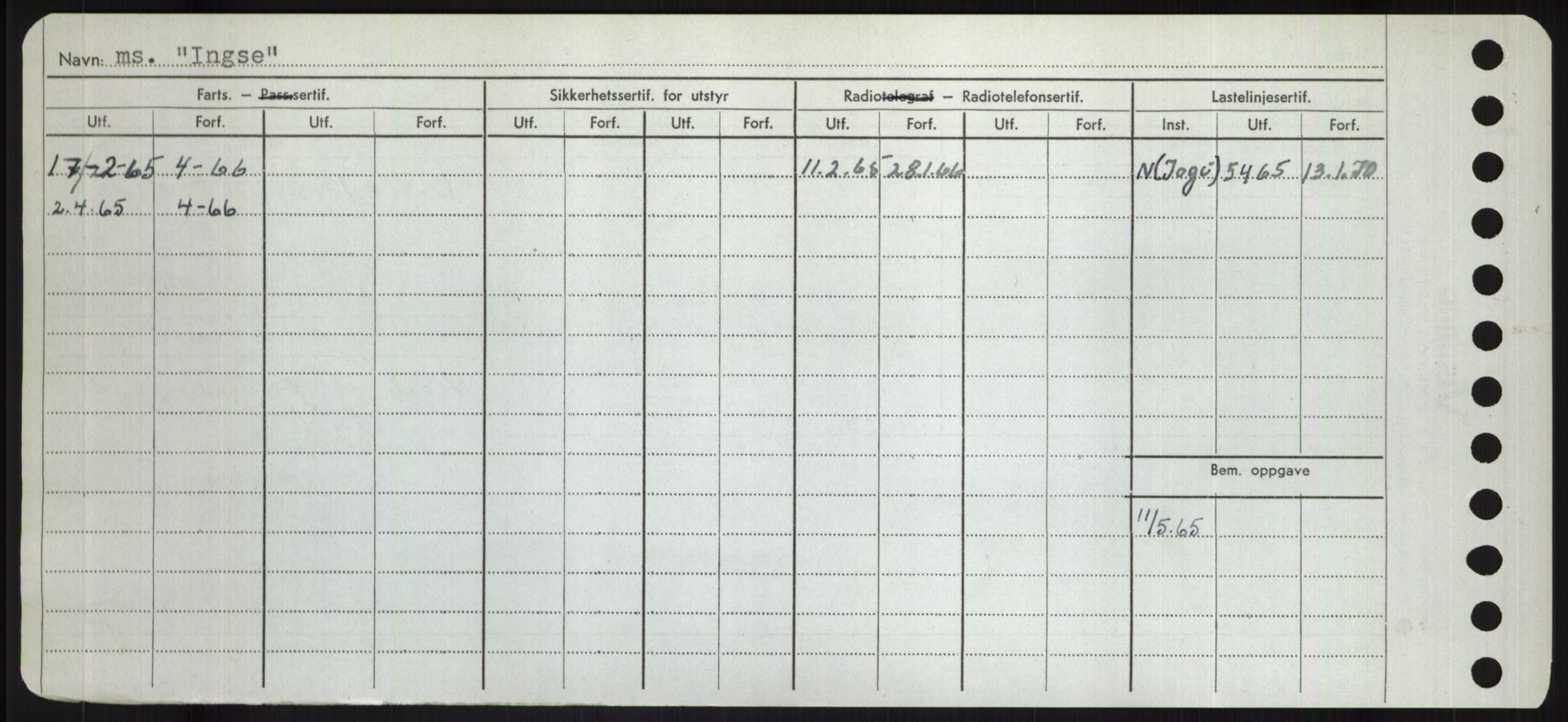 Sjøfartsdirektoratet med forløpere, Skipsmålingen, AV/RA-S-1627/H/Hd/L0018: Fartøy, I, s. 194