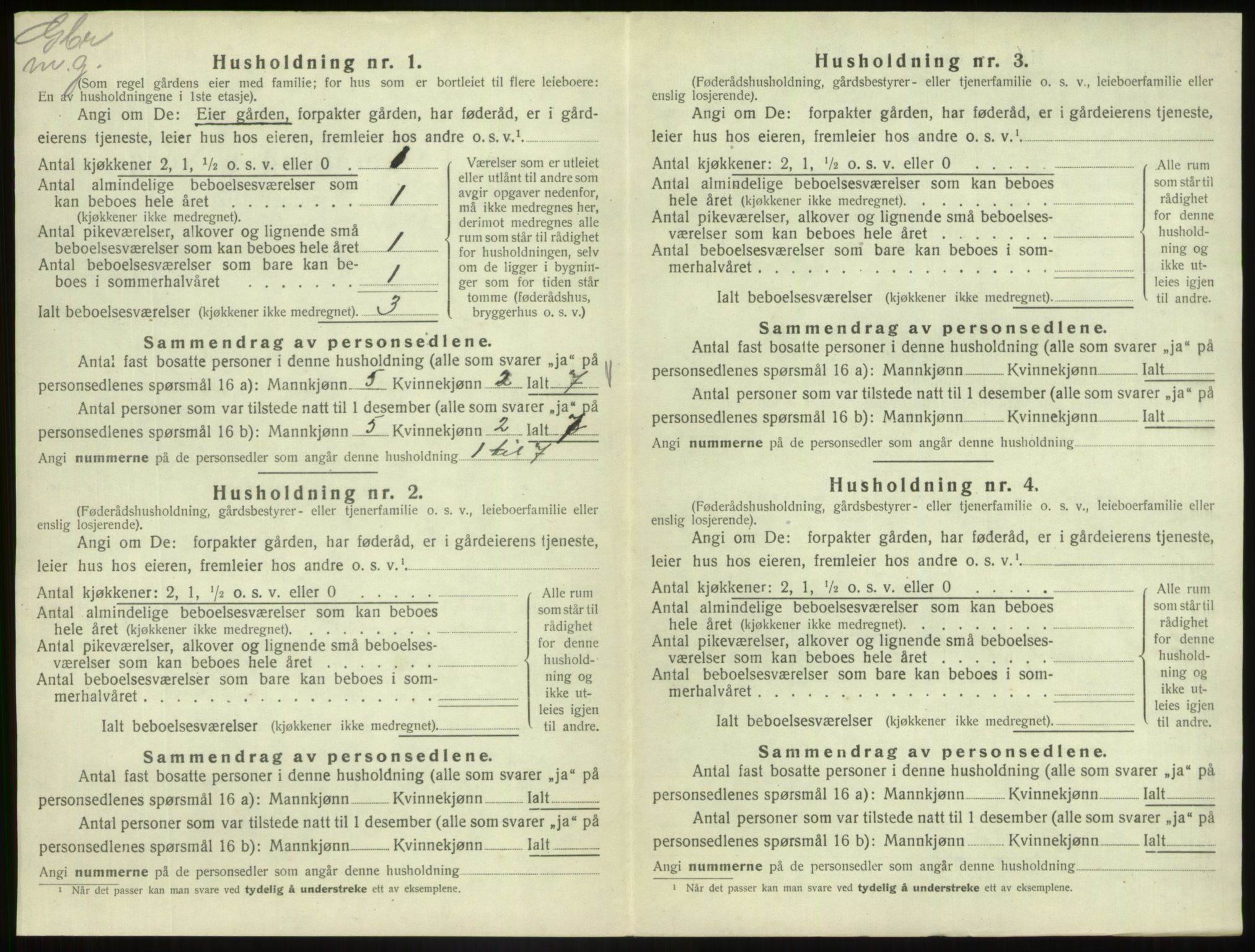 SAB, Folketelling 1920 for 1429 Fjaler herred, 1920, s. 1337