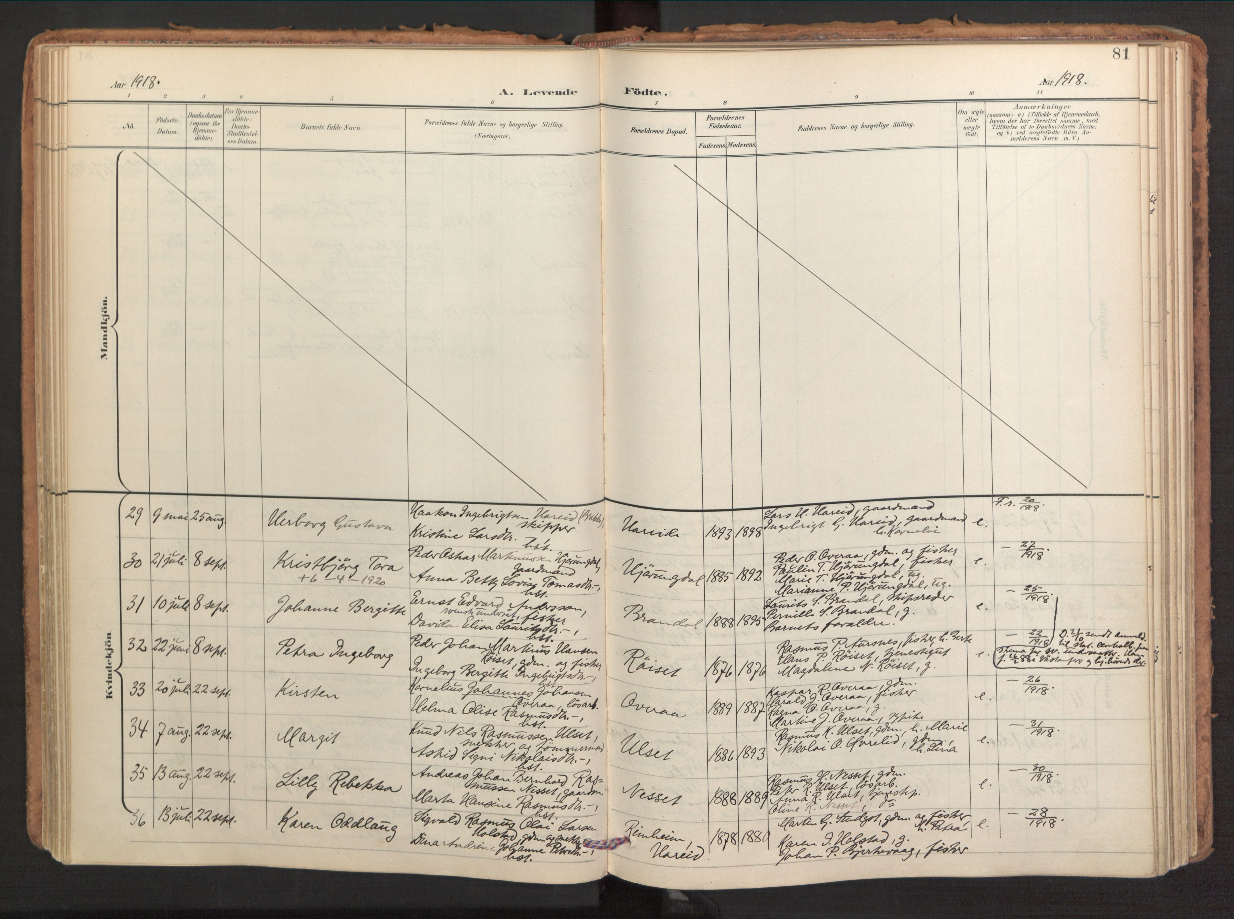 Ministerialprotokoller, klokkerbøker og fødselsregistre - Møre og Romsdal, AV/SAT-A-1454/510/L0123: Ministerialbok nr. 510A03, 1898-1922, s. 81