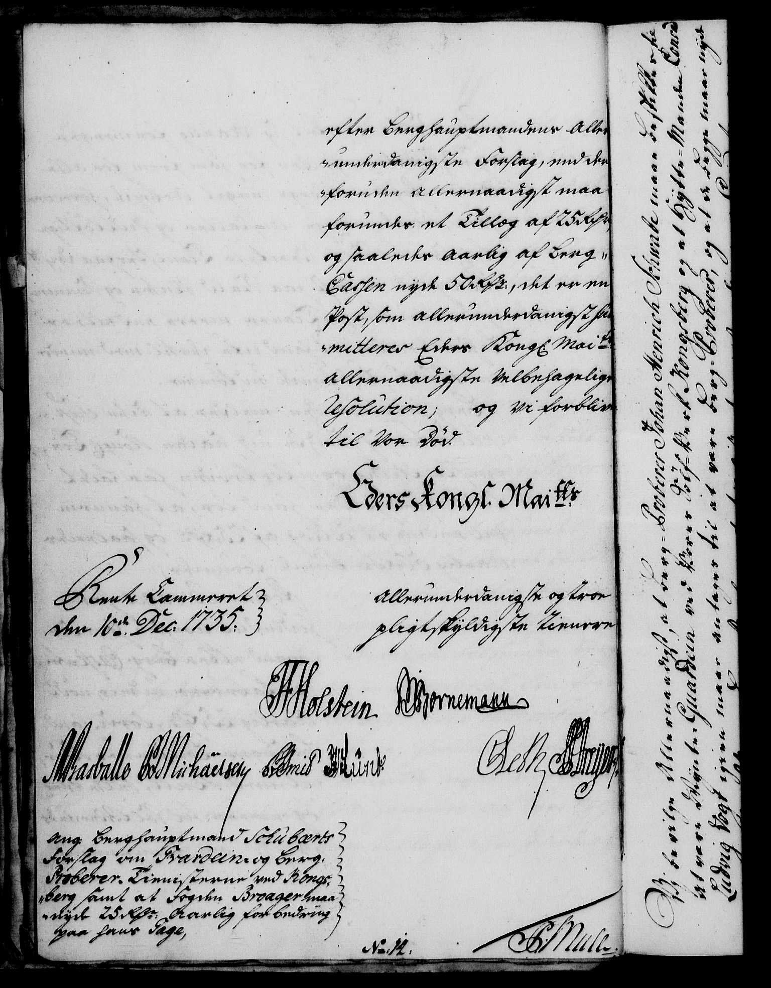 Rentekammeret, Kammerkanselliet, RA/EA-3111/G/Gf/Gfa/L0019: Norsk relasjons- og resolusjonsprotokoll (merket RK 52.19), 1736, s. 29