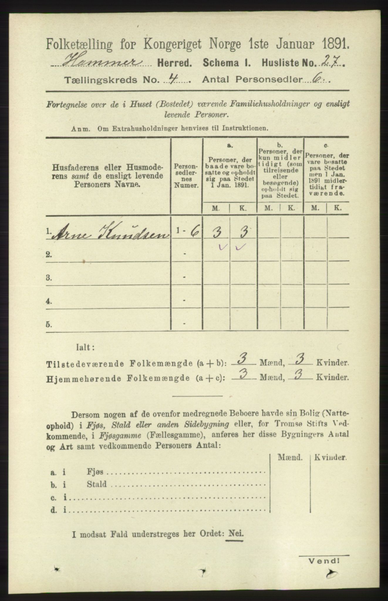 RA, Folketelling 1891 for 1254 Hamre herred, 1891, s. 918