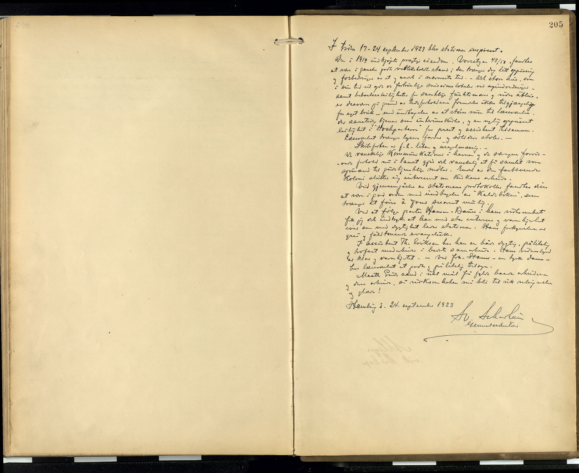 Den norske sjømannsmisjon i utlandet/Hamburg, AV/SAB-SAB/PA-0107/H/Ha/L0001: Ministerialbok nr. A 1, 1907-1951, s. 204b-205a