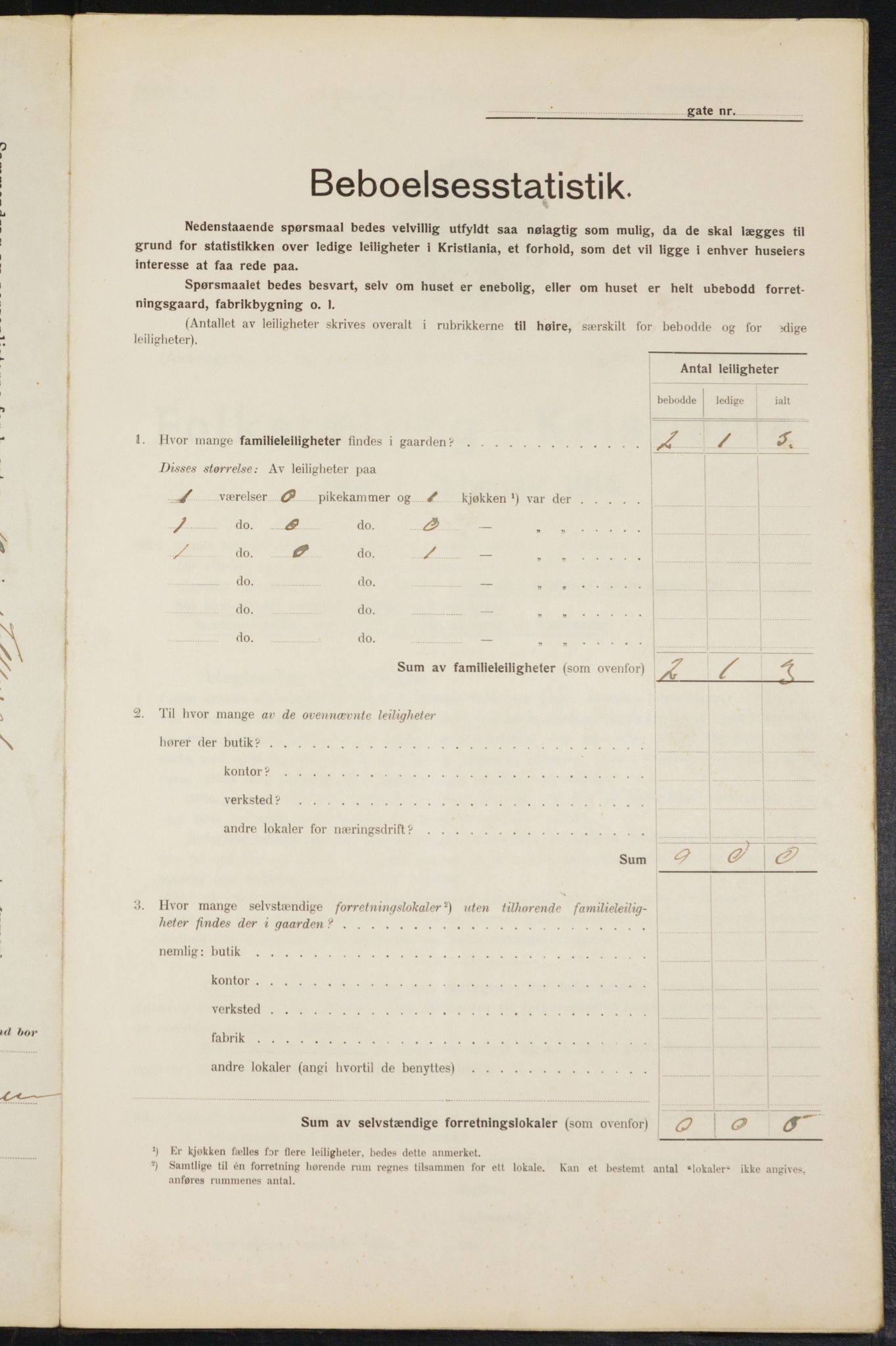 OBA, Kommunal folketelling 1.2.1914 for Kristiania, 1914, s. 108486