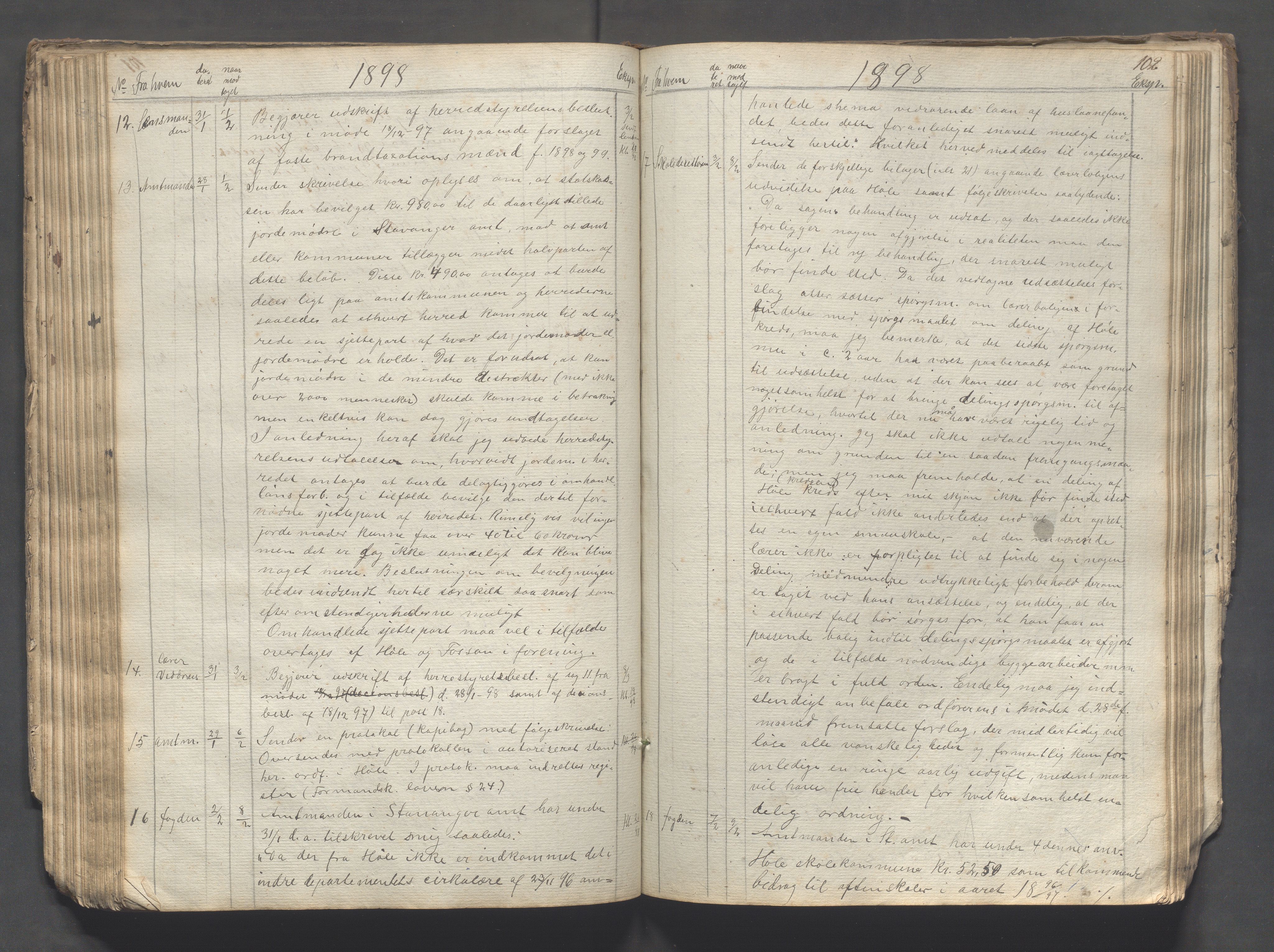 Høle kommune - Formannskapet, IKAR/K-100021/C/Ca/L0001: Journal, 1842-1914, s. 102