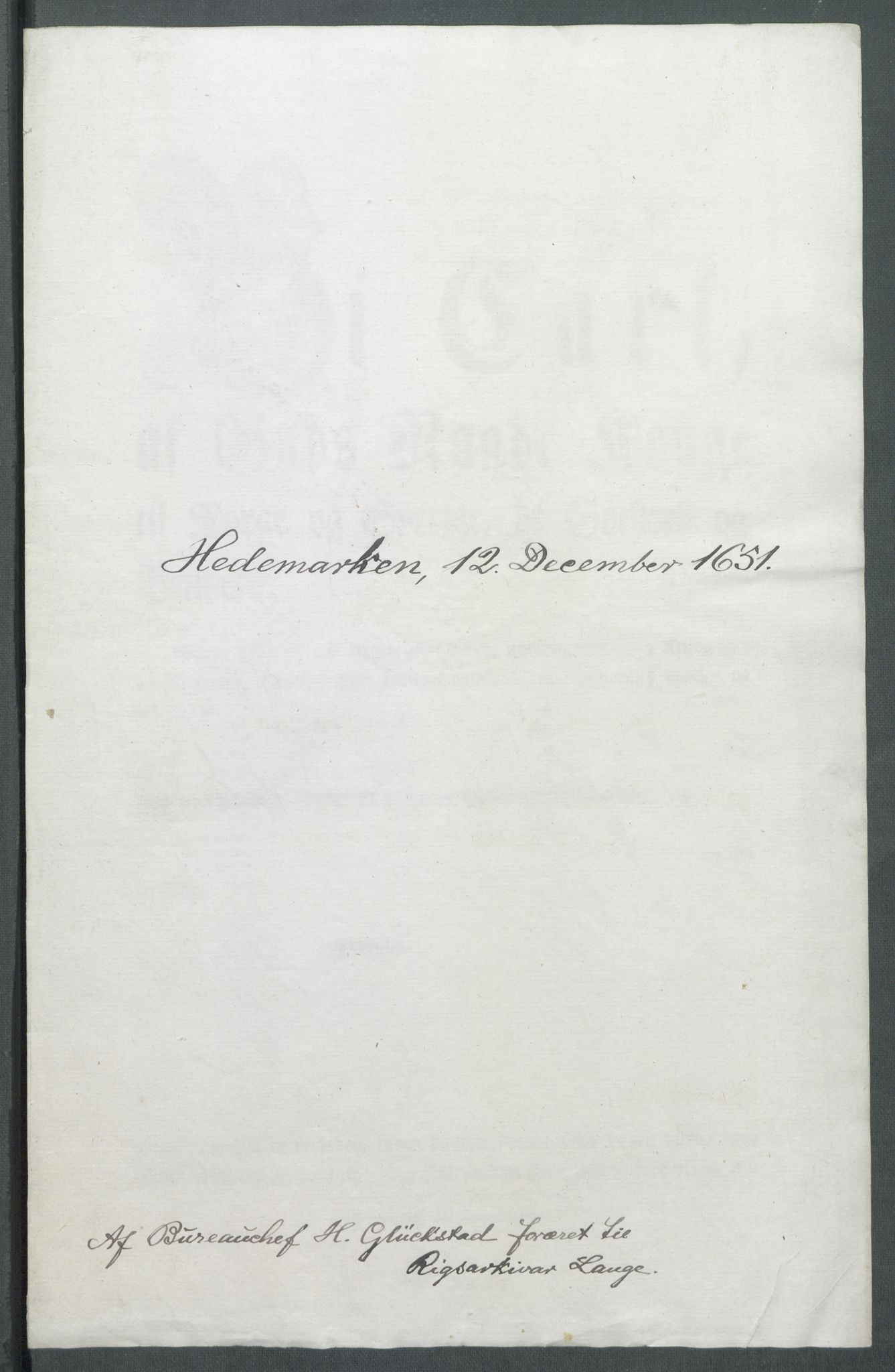 Riksarkivets diplomsamling, RA/EA-5965/F02/L0164: Dokumenter, 1651, s. 78