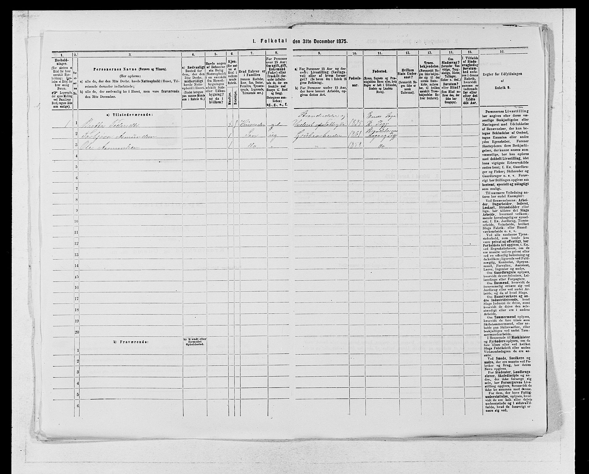 SAB, Folketelling 1875 for 1226P Strandebarm prestegjeld, 1875, s. 455