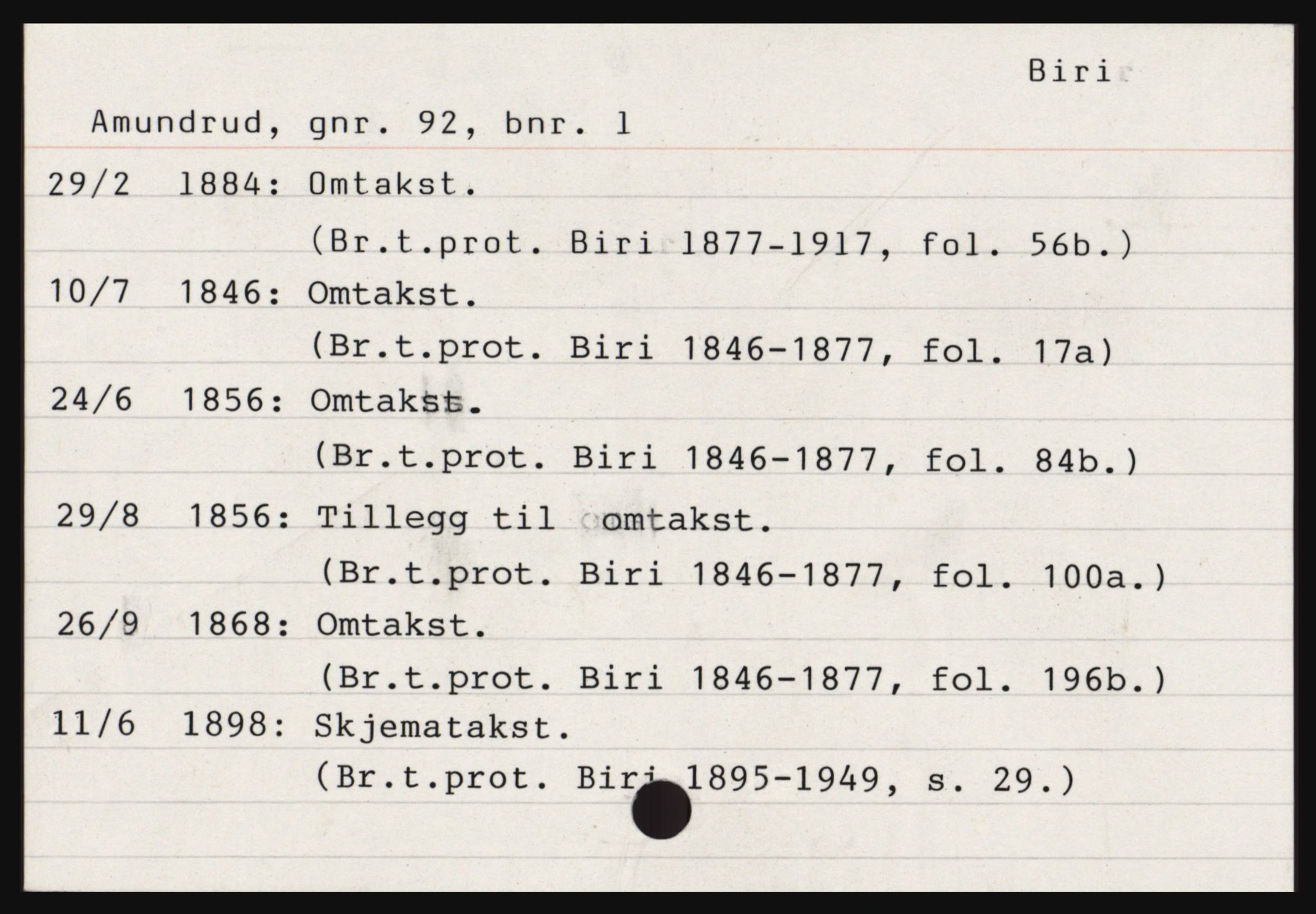 Norges Brannkasse, Biri, AV/SAH-NBRANB-043, s. 3