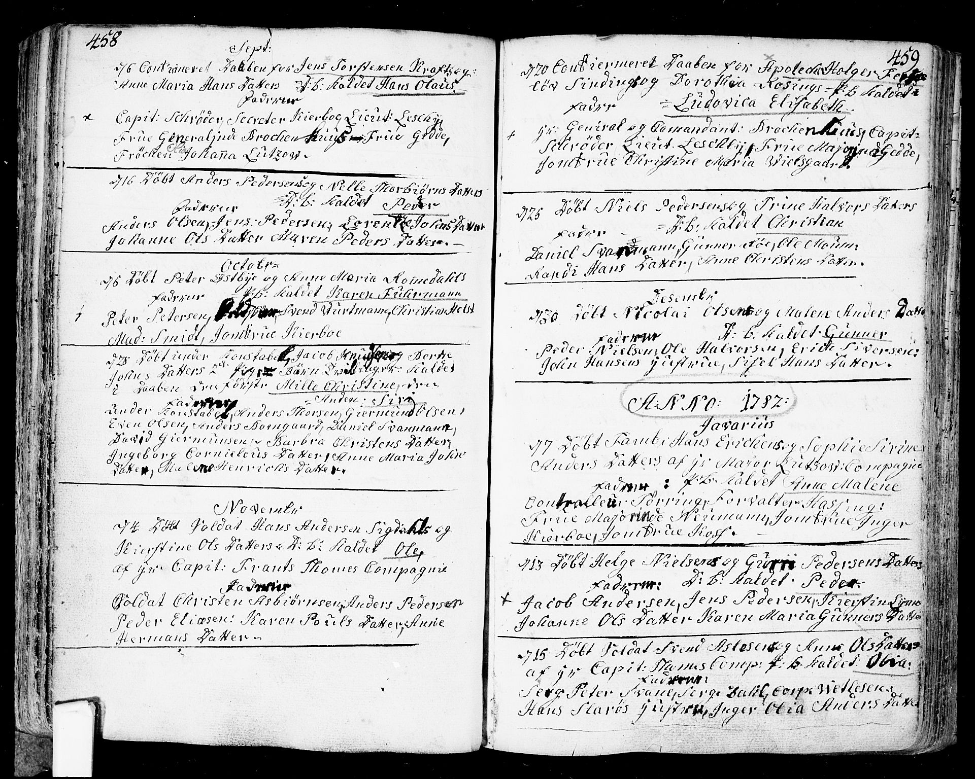Fredrikstad prestekontor Kirkebøker, AV/SAO-A-11082/F/Fa/L0002: Ministerialbok nr. 2, 1750-1804, s. 458-459