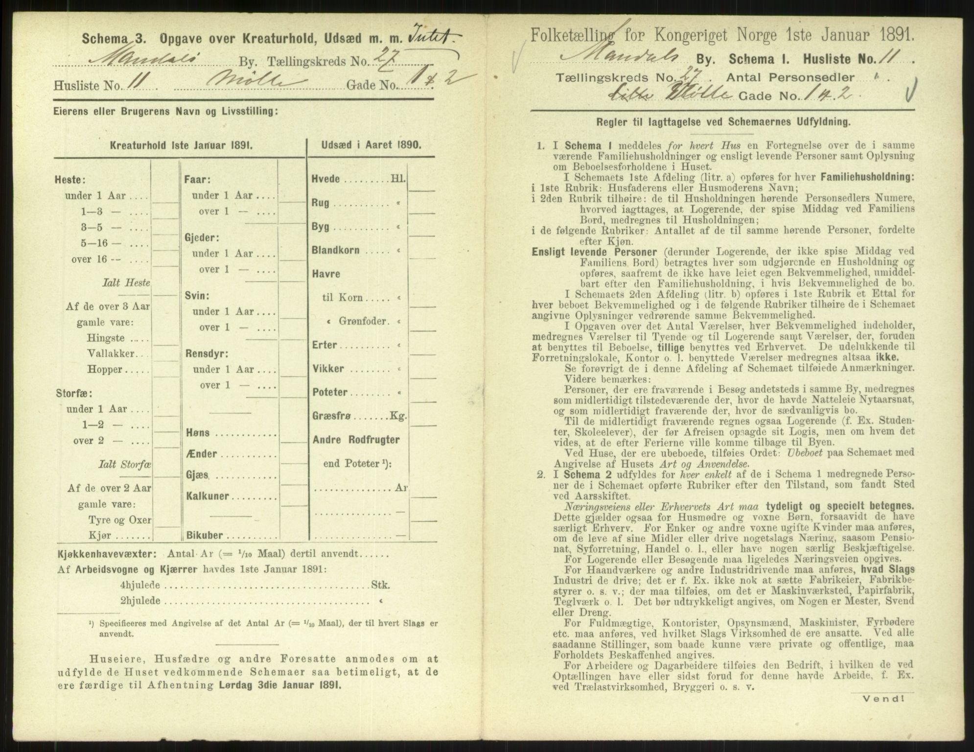 RA, Folketelling 1891 for 1002 Mandal ladested, 1891, s. 1215