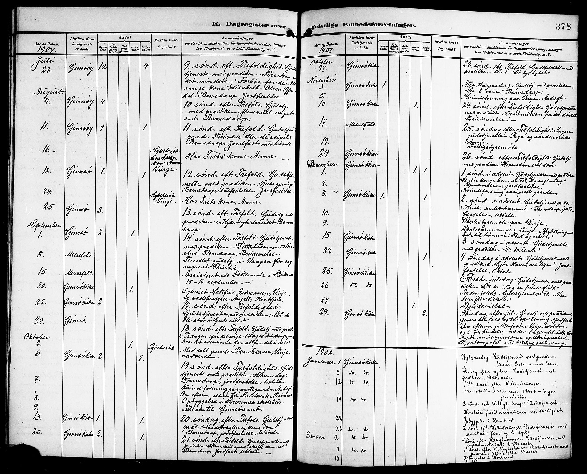 Ministerialprotokoller, klokkerbøker og fødselsregistre - Nordland, SAT/A-1459/876/L1105: Klokkerbok nr. 876C04, 1896-1914, s. 378