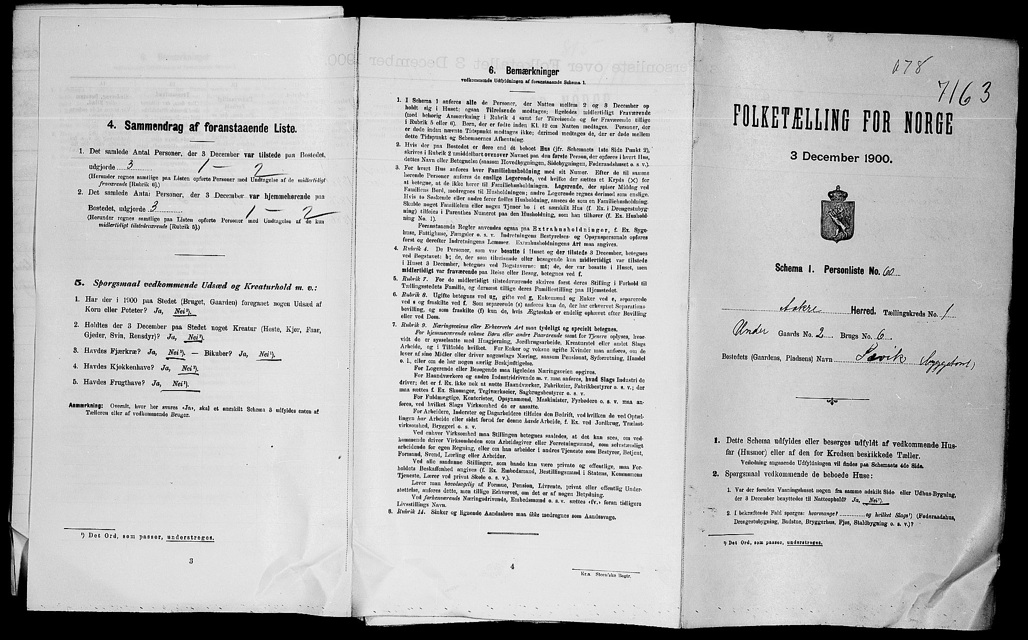 SAST, Folketelling 1900 for 1149 Åkra herred, 1900, s. 28