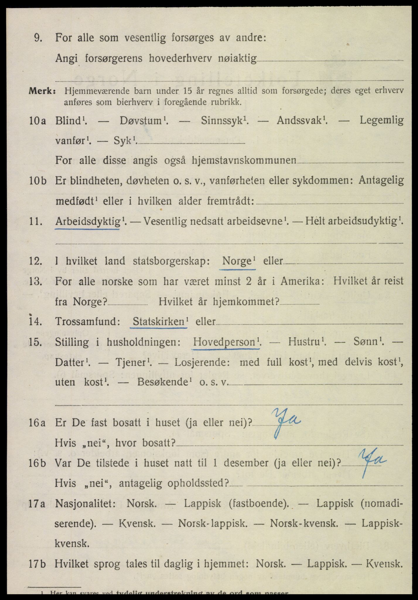 SAT, Folketelling 1920 for 1735 Kvam herred, 1920, s. 2330