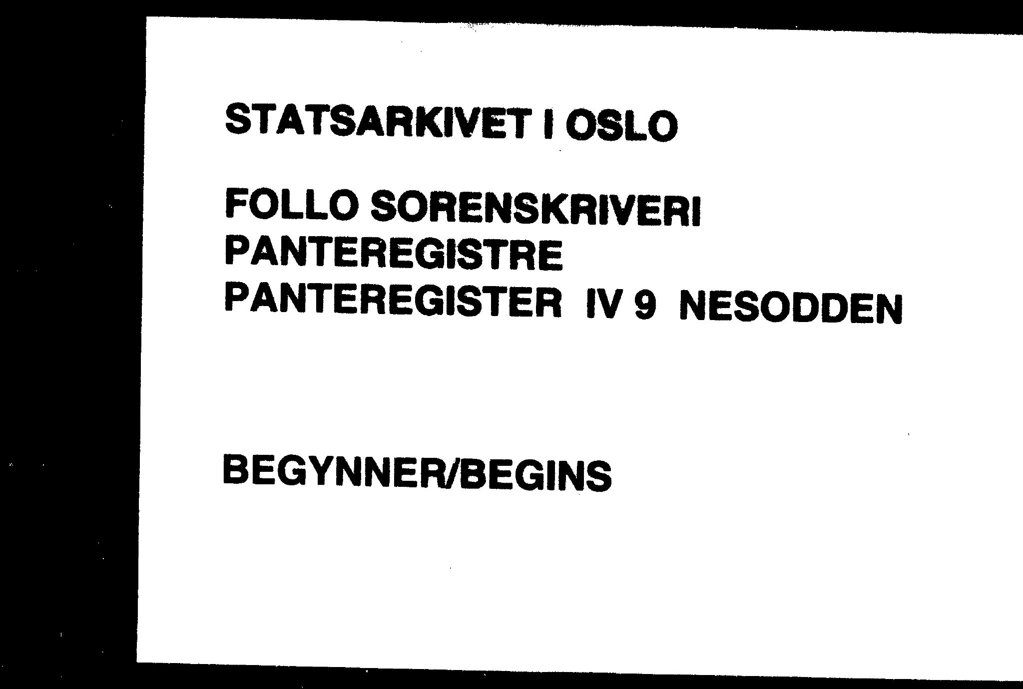 Follo sorenskriveri, SAO/A-10274/G/Gb/Gbd/L0009: Panteregister nr. IV 9, 1925-1938
