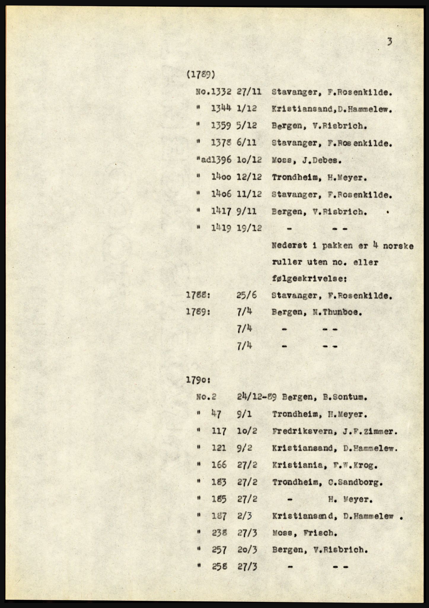 Riksarkivet, Seksjon for eldre arkiv og spesialsamlinger, AV/RA-EA-6797/H/Ha, 1953, s. 3