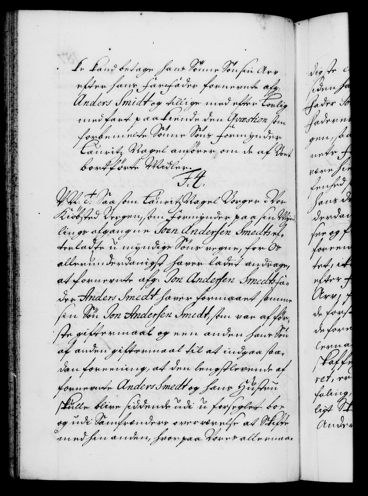 Danske Kanselli 1572-1799, AV/RA-EA-3023/F/Fc/Fca/Fcab/L0018: Norske tegnelser, 1707-1709, s. 187b