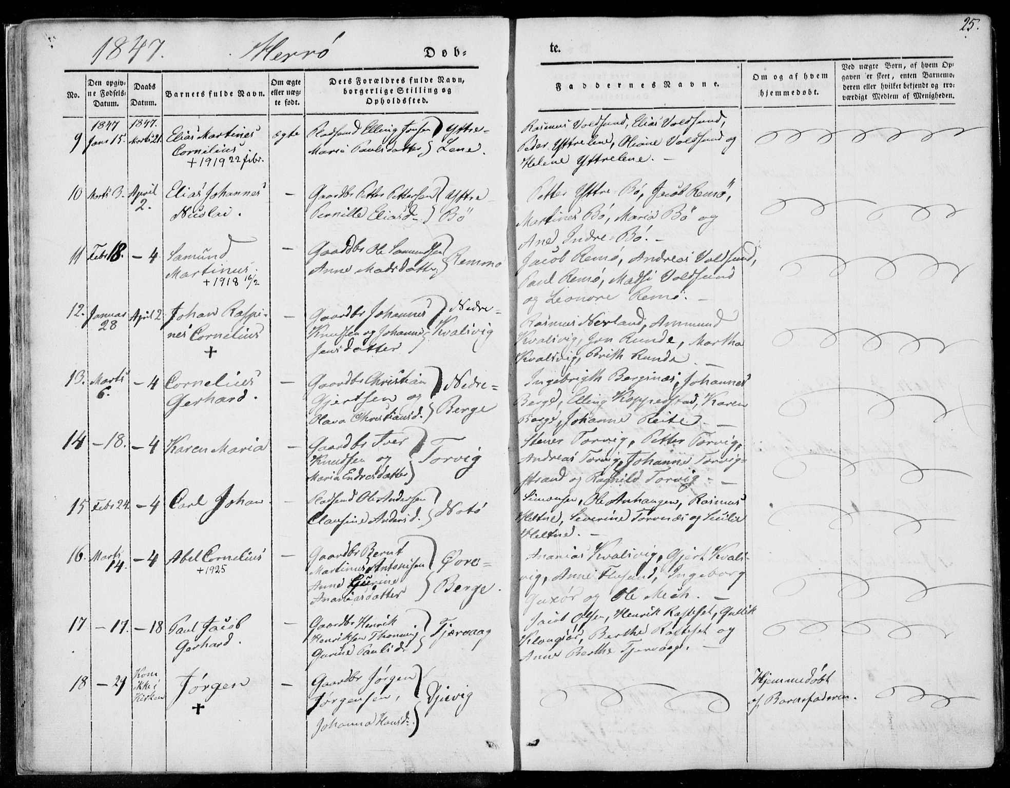 Ministerialprotokoller, klokkerbøker og fødselsregistre - Møre og Romsdal, AV/SAT-A-1454/507/L0070: Ministerialbok nr. 507A05, 1842-1873, s. 25