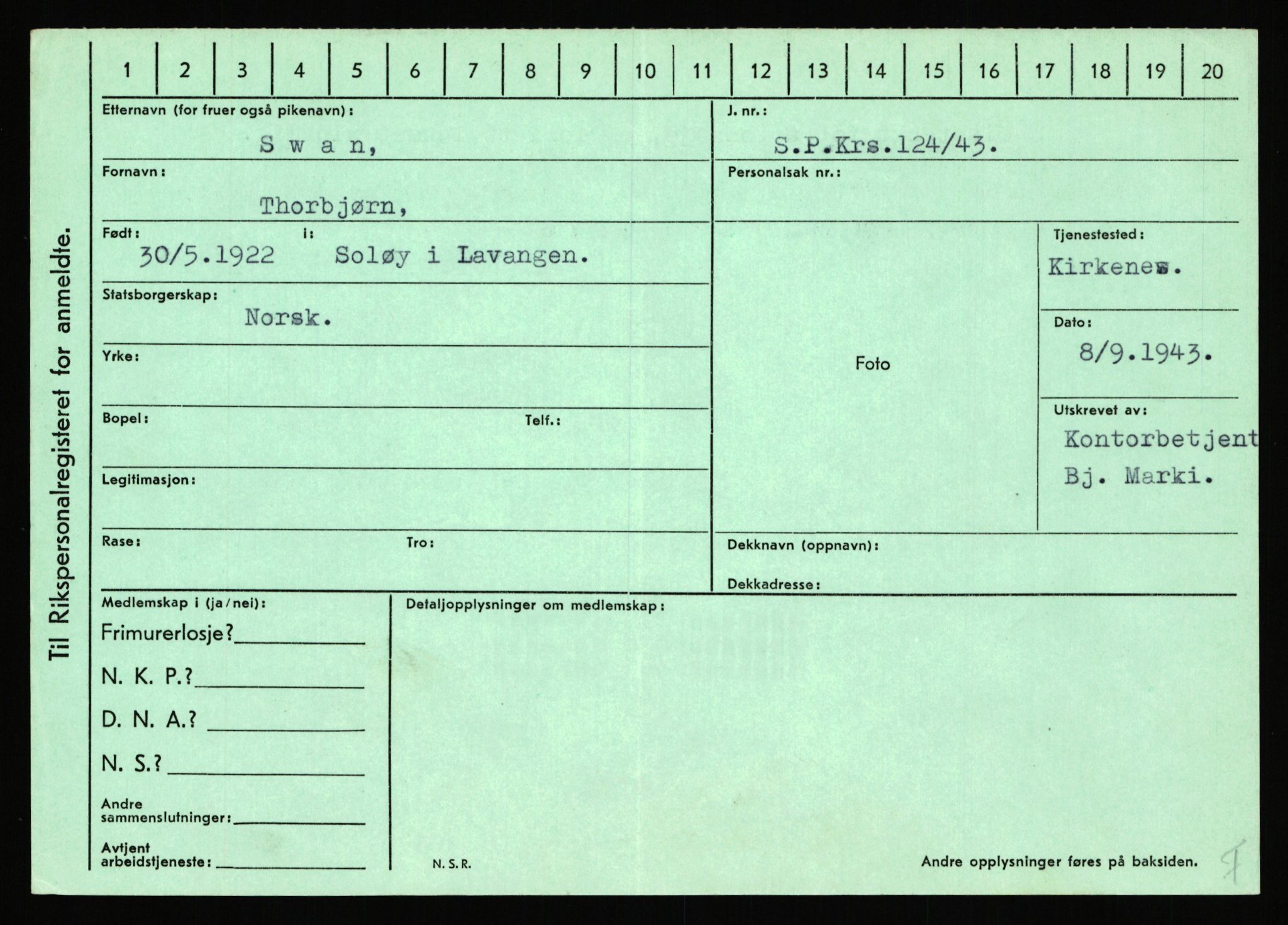 Statspolitiet - Hovedkontoret / Osloavdelingen, AV/RA-S-1329/C/Ca/L0015: Svea - Tøsse, 1943-1945, s. 615