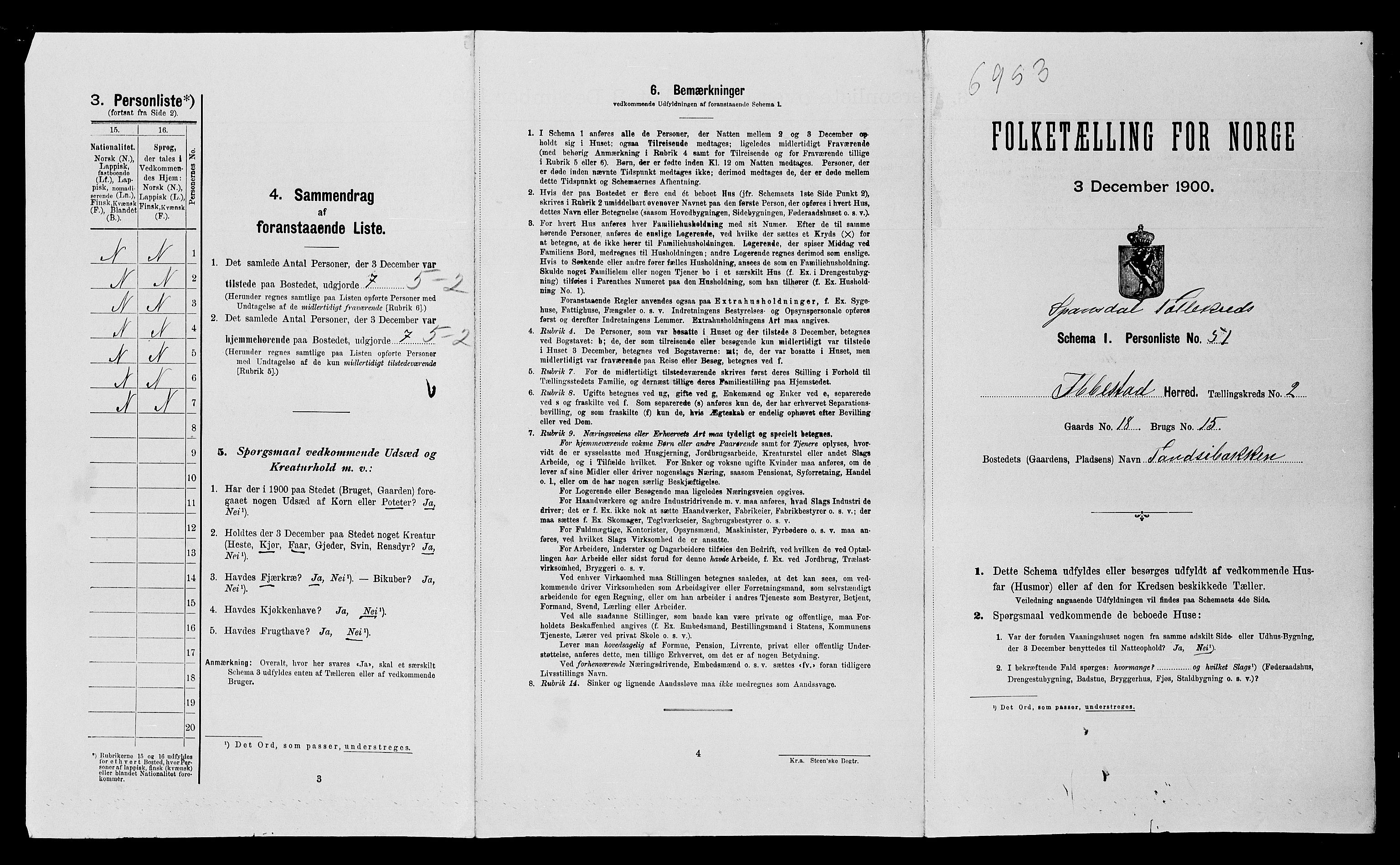 SATØ, Folketelling 1900 for 1917 Ibestad herred, 1900, s. 452