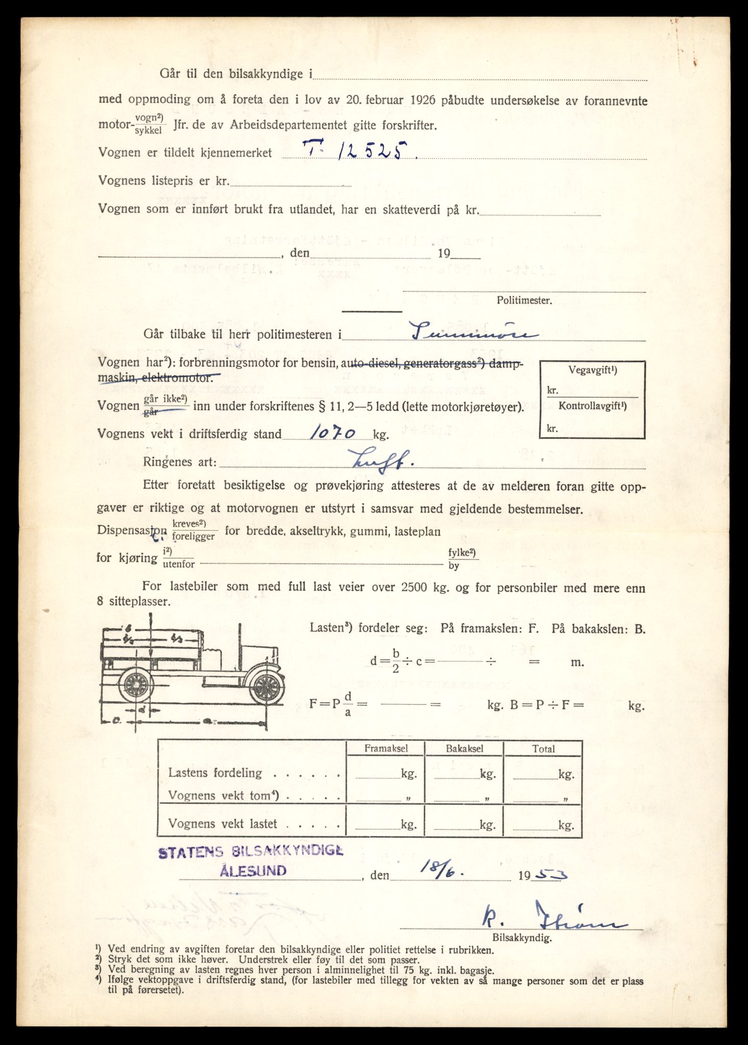 Møre og Romsdal vegkontor - Ålesund trafikkstasjon, AV/SAT-A-4099/F/Fe/L0034: Registreringskort for kjøretøy T 12500 - T 12652, 1927-1998, s. 435